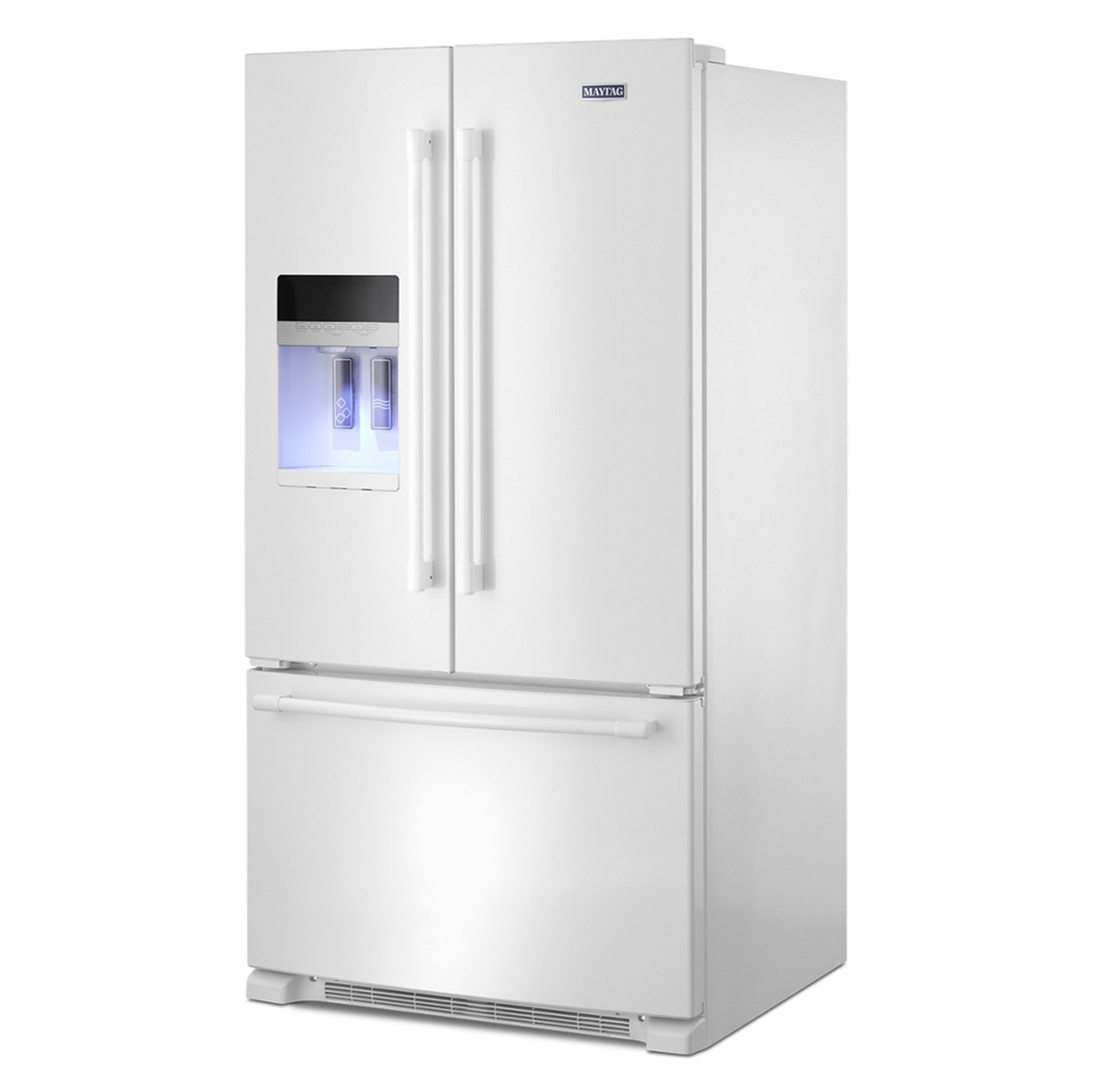 Maytag - 25 Cu. Ft. French Door Refrigerator with PowerCold Feature - White - White on White product image