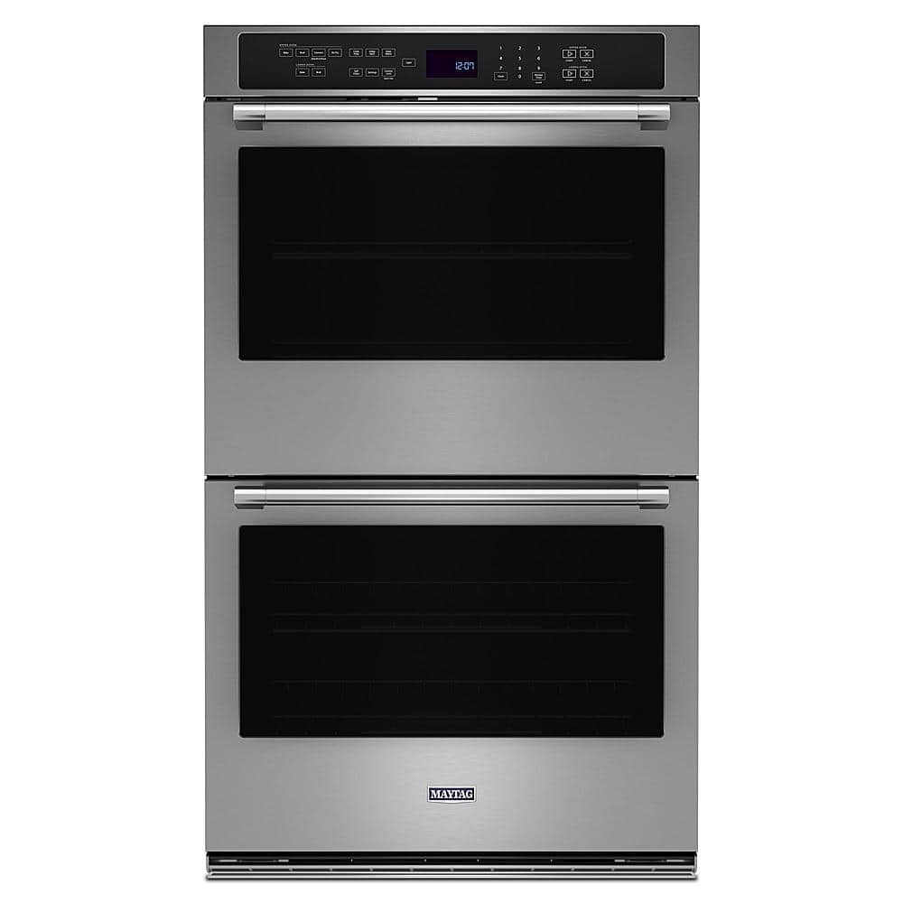 Maytag - 30" Built-In Electric Convection Double Wall Oven with Air Fry - Stainless Steel product image