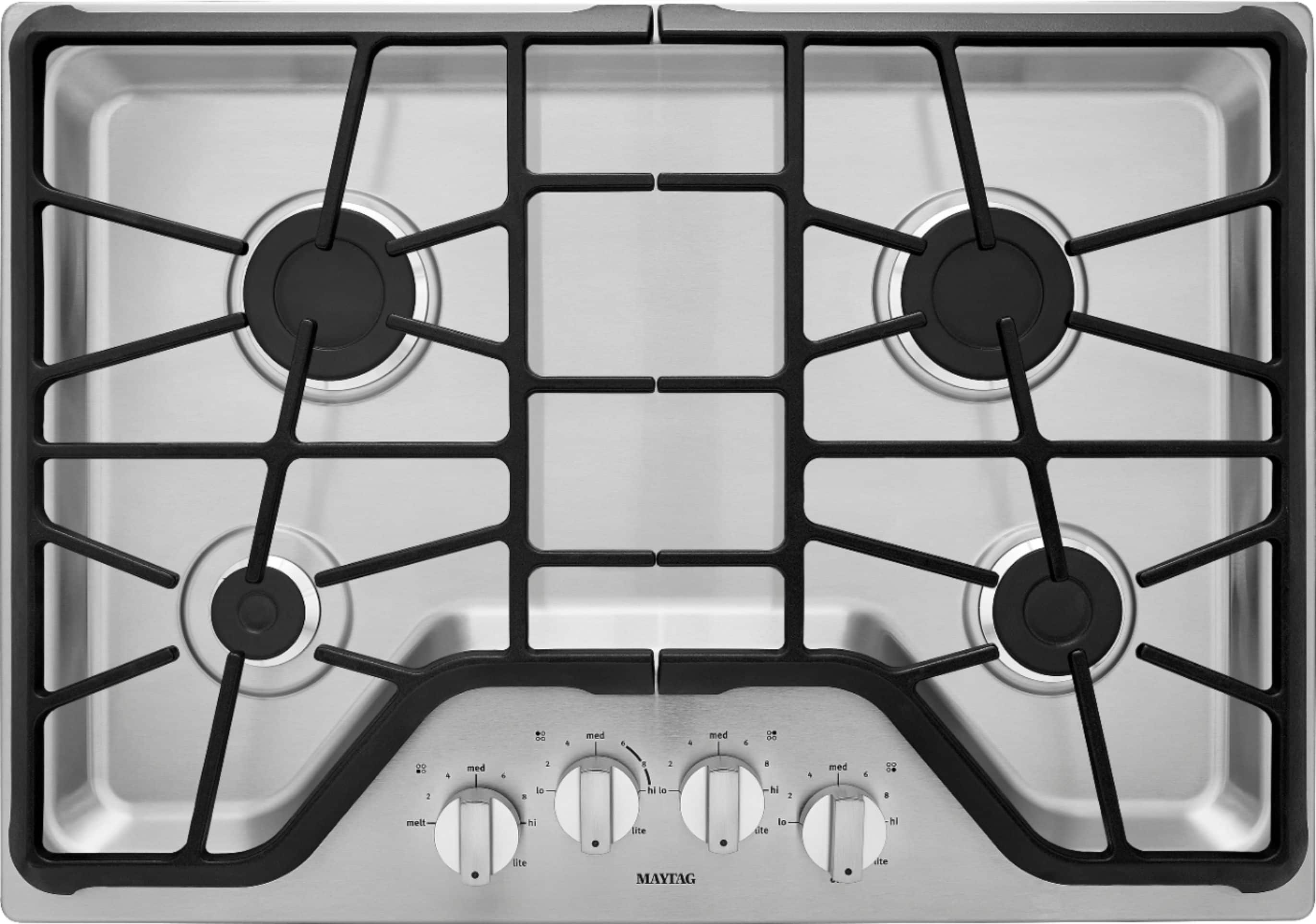 Maytag - 30" Built-In Gas Cooktop - Stainless Steel product image