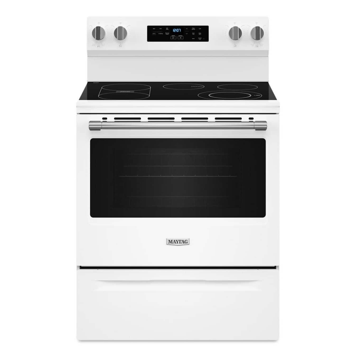 Maytag - 30-Inch Wide Electric Range With No Preheat Air Fry and Air Baking - 5.3 cu. ft - Black product image
