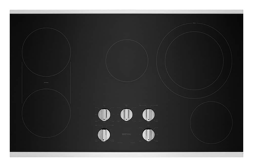 Maytag - 36" Built-In Electric Cooktop - Stainless Steel product image