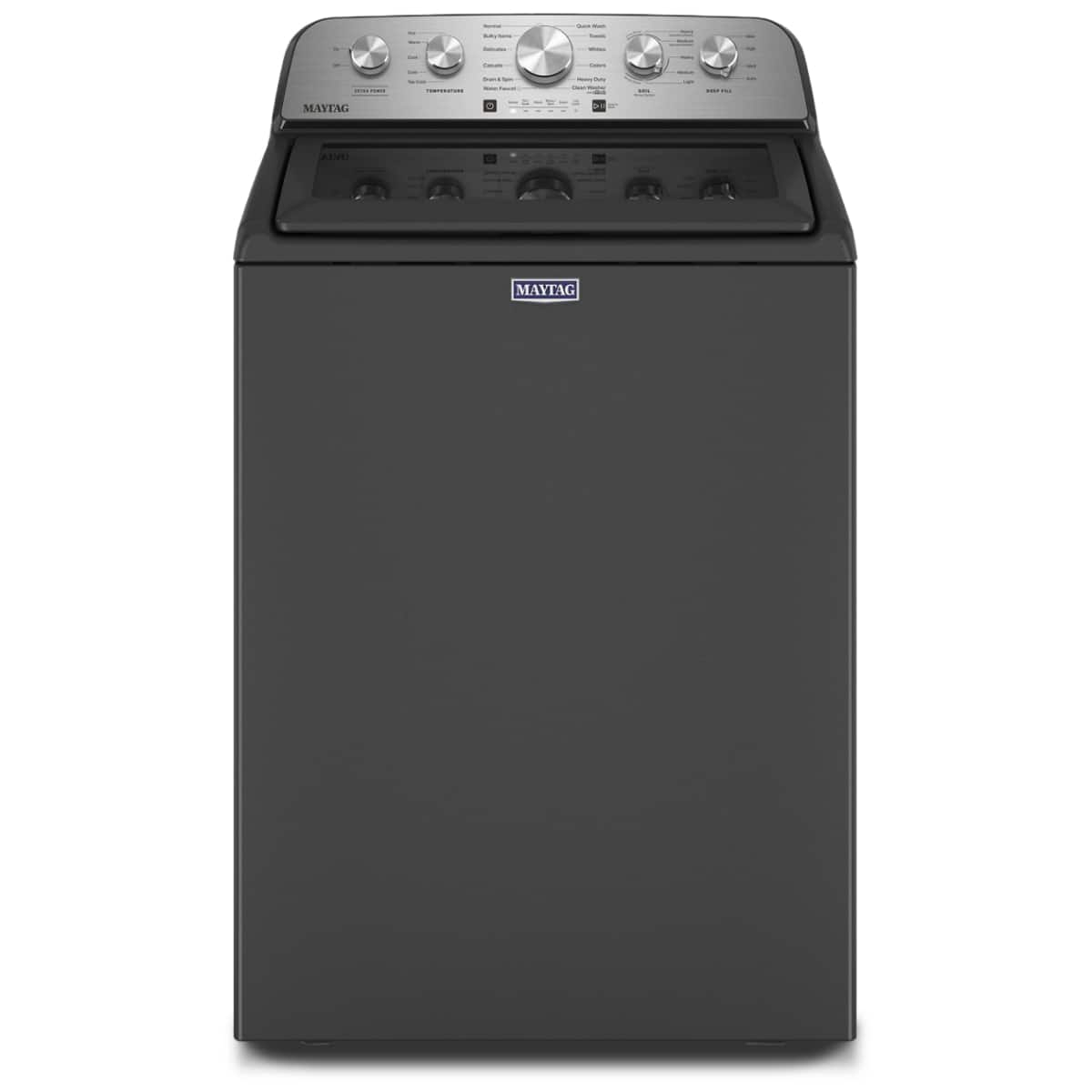Maytag - 4.7 Cu. Ft. High Efficiency Top Load Washer with Extra Power Button - Volcano Black product image