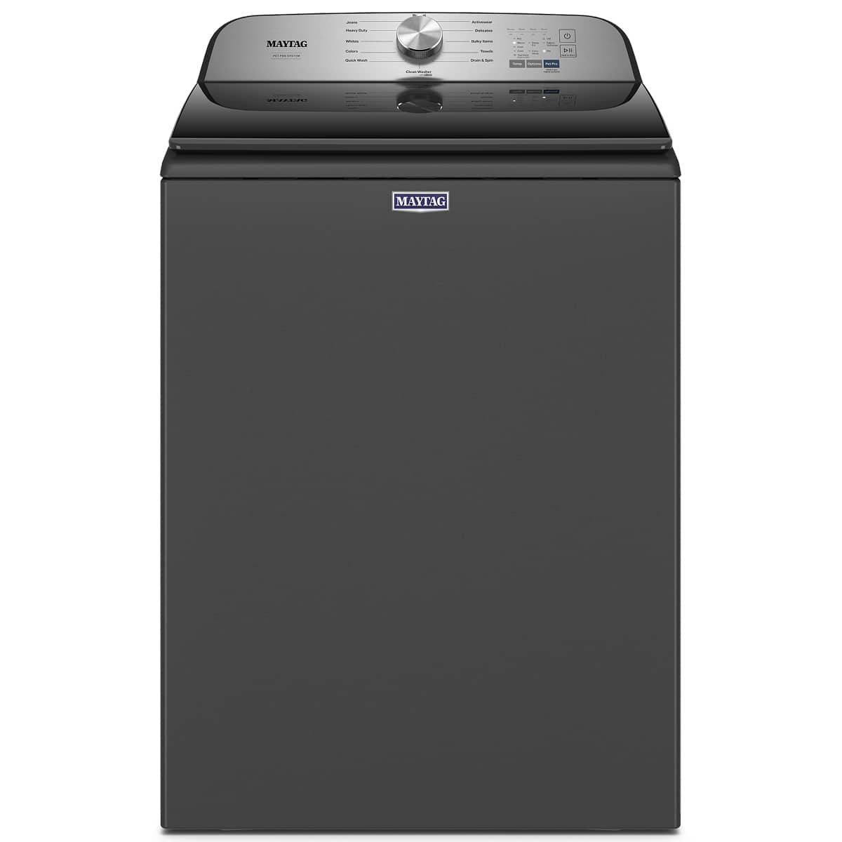 Maytag - 4.7 Cu. Ft. High Efficiency Top Load Washer with Pet Pro System - Open Box - Excellent - Volcano Black product image