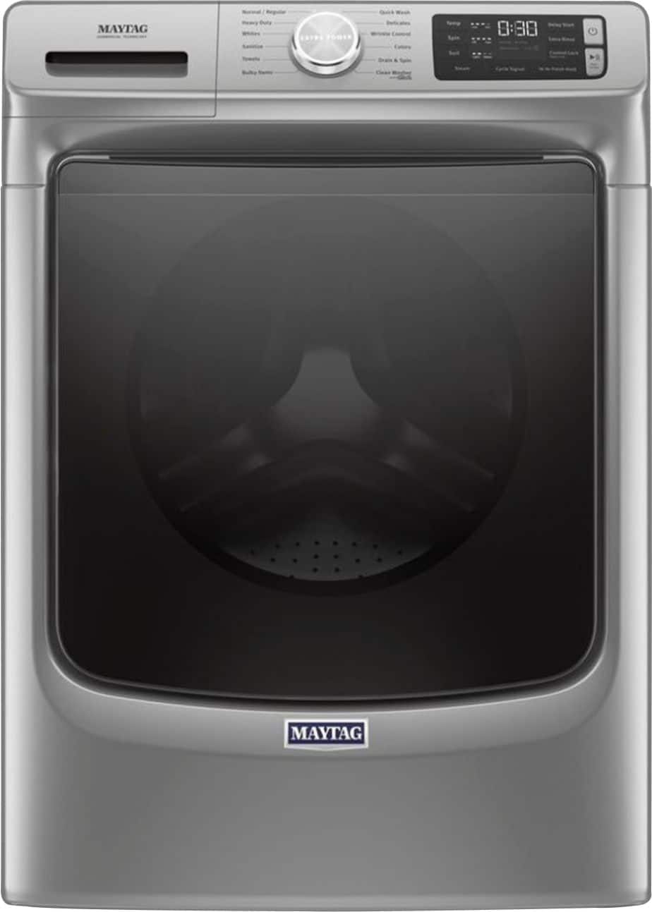 Maytag - 4.8 Cu. Ft. High Efficiency Stackable Front Load Washer with Steam and Fresh Hold - Metallic Slate product image