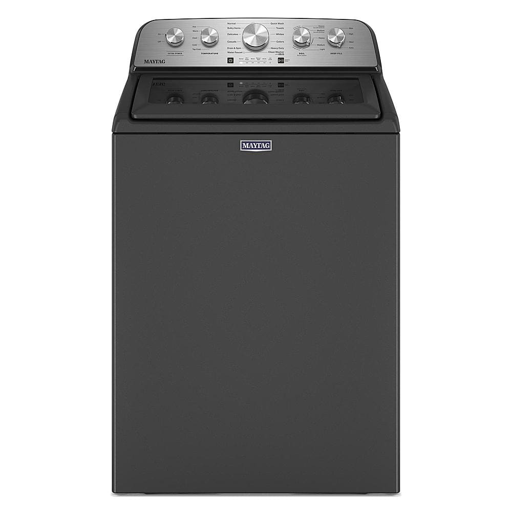 Maytag - 4.8 Cu. Ft. High Efficiency Top Load Washer with Extra Power Button - Volcano Black product image