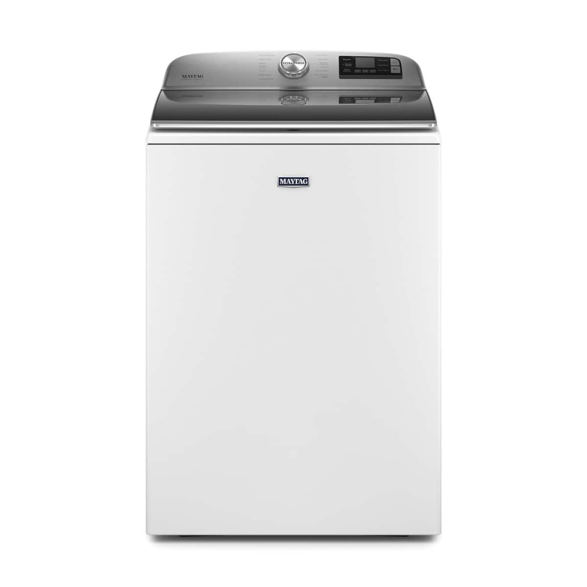 Maytag - 5.2 Cu. Ft. High Efficiency Smart Top Load Washer with Extra Power Button - White product image