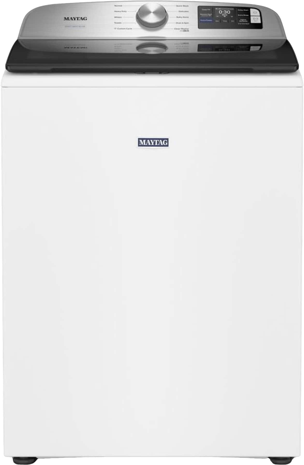 Maytag - 5.3 Cu. Ft. High-Efficiency Smart Top Load Impeller Washer with Extra Power - White product image