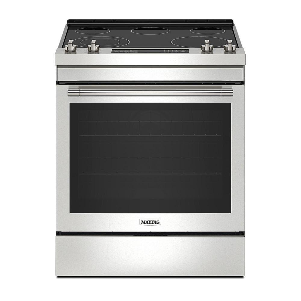 Maytag - 6.4 Cu. Ft. Slide-In Electric Range with Air Fry - Stainless Steel product image