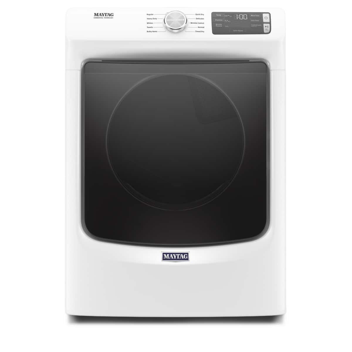 Maytag - 7.3 Cu. Ft. Stackable Electric Dryer with Extra Power Button - White product image