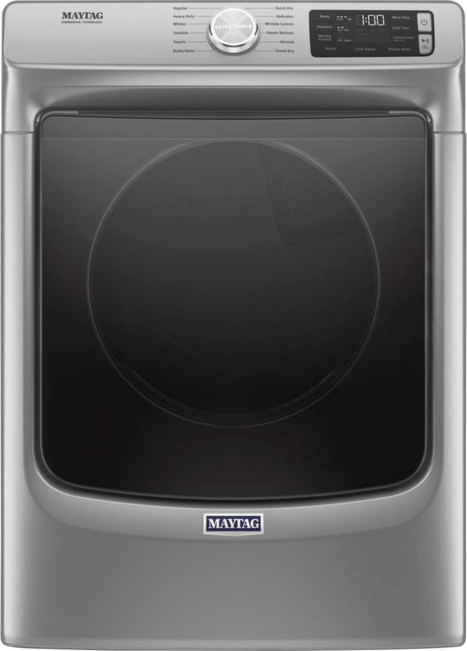Maytag - 7.3 Cu. Ft. Stackable Gas Dryer with Steam and Extra Power Button - Metallic Slate product image