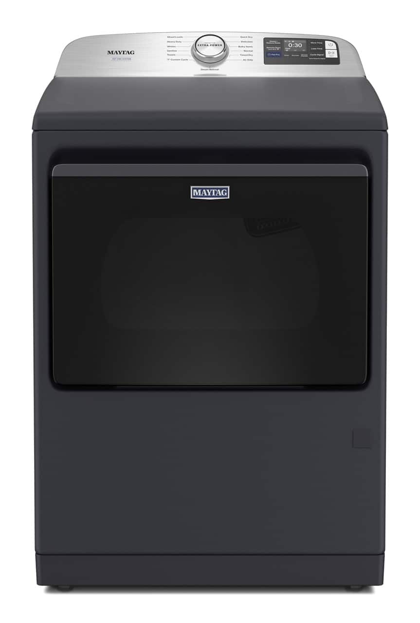 Maytag - 7.4 Cu Ft. Smart Electric Dryer with Steam and Pet Pro Option - Midnight Steel product image