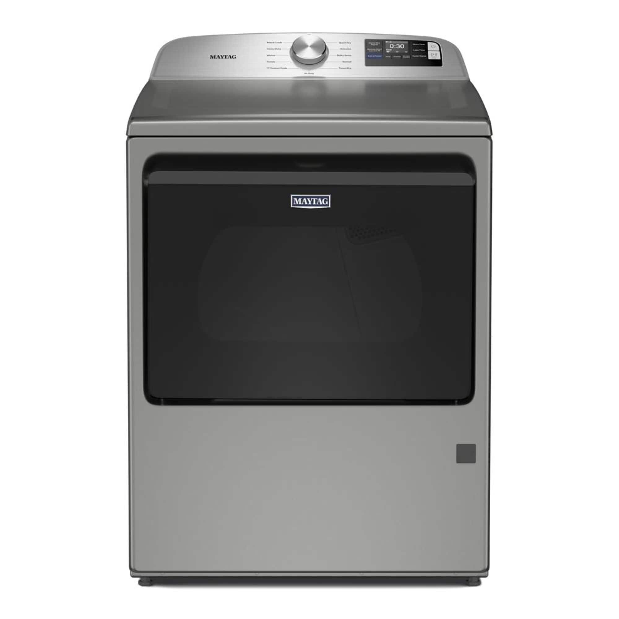 Maytag - 7.4 Cu. Ft. Smart Gas Dryer with Extra Power and Advanced Moisture Sensing - Classic Silver product image