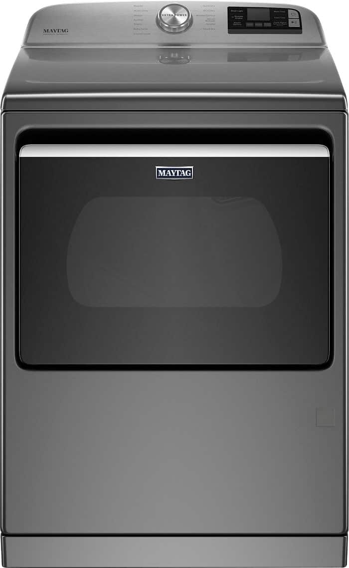 Maytag - 7.4 Cu. Ft. Smart Gas Dryer with Steam and Extra Power Button - Metallic Slate product image