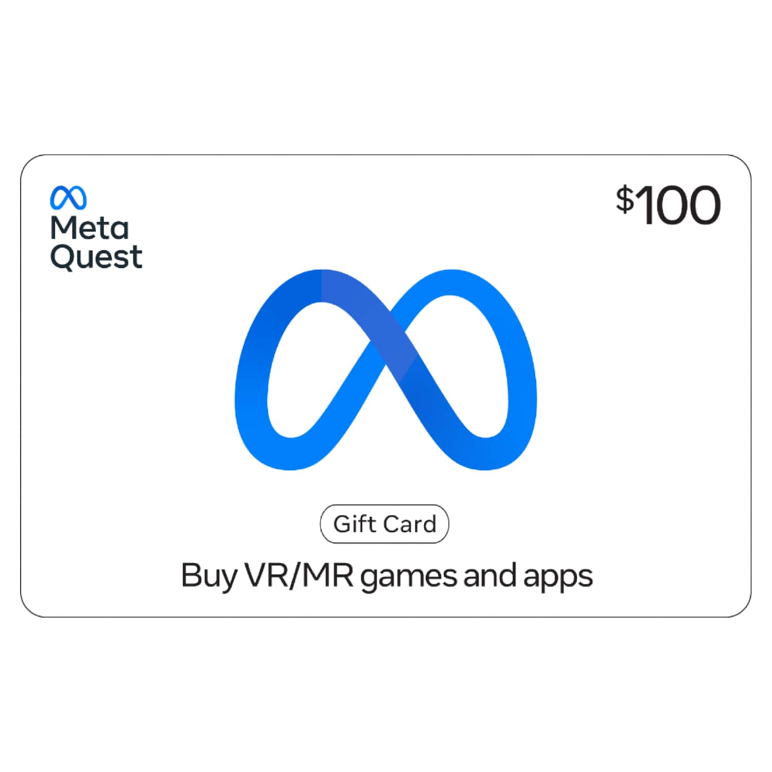 Meta - Quest $100 Gift Card - For Apps, Games, Experiences [Digital] product image