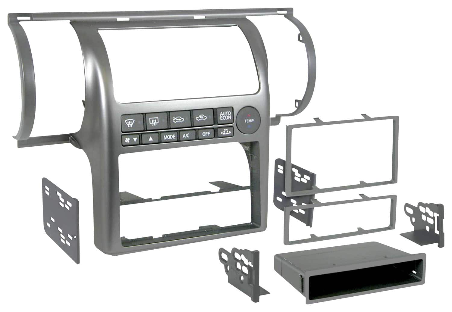 Metra - Dash Kit for Select 2003-2004 Infiniti G35 DIN DDIN - Silver product image