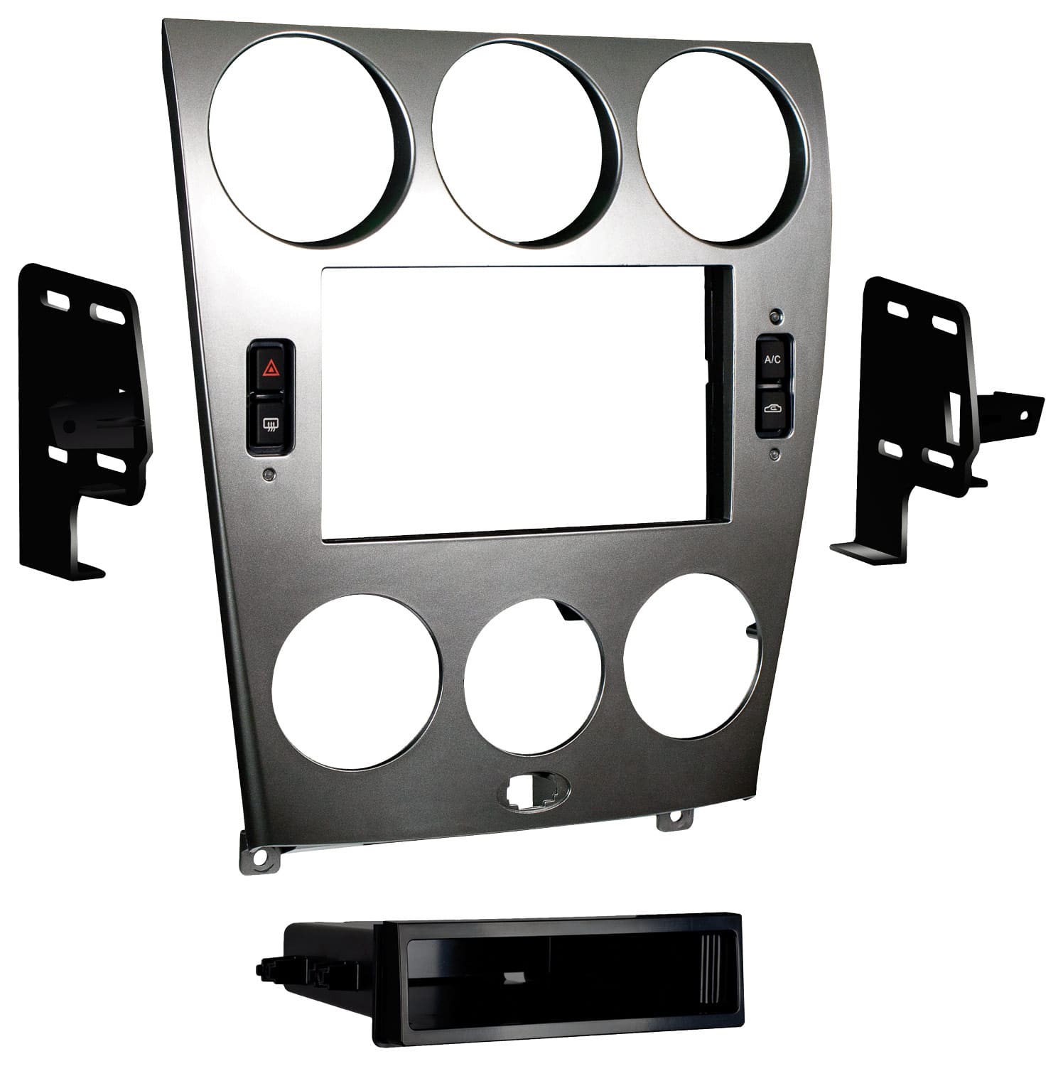 Metra - Dash Kit for Select 2003-2005 Mazda 6 DIN DDIN - Silver product image