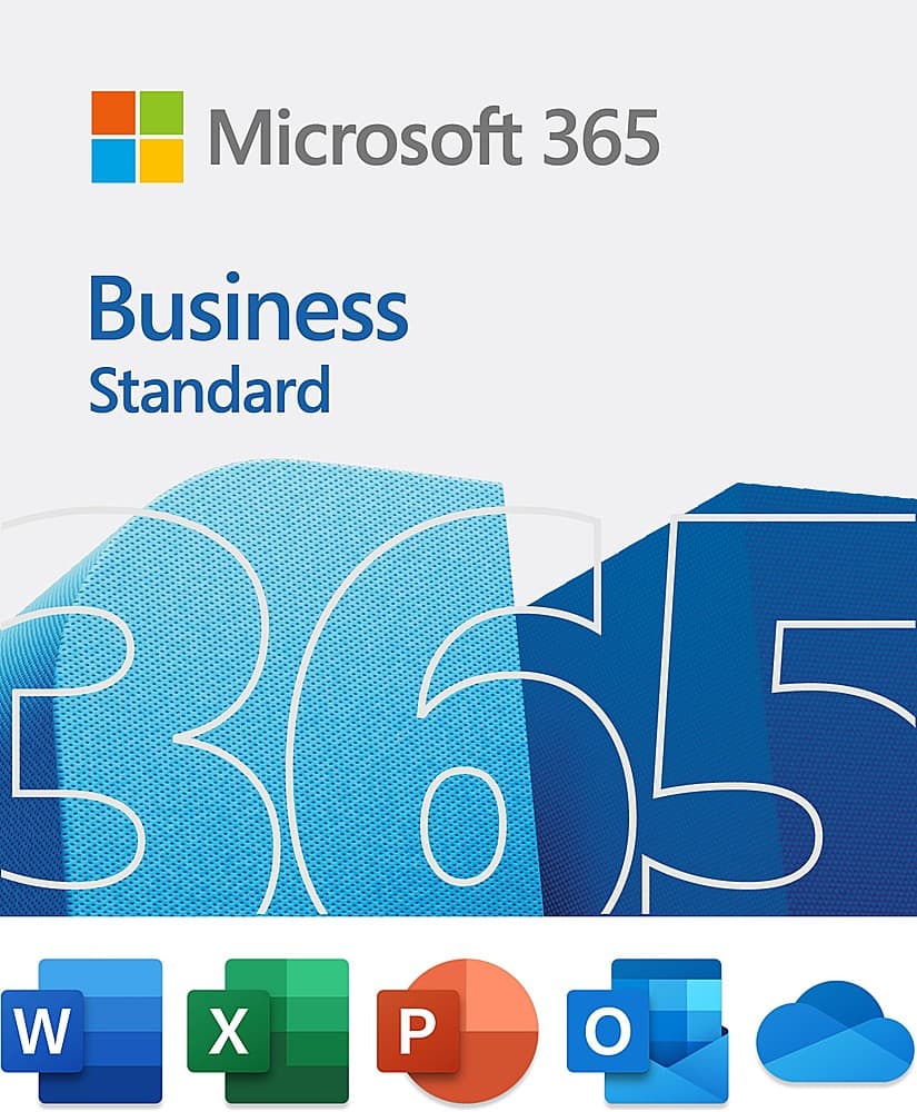 Microsoft - 365 Business Standard (1 Person) (12-Month Subscription) - Activation Required - Windows, Mac OS, Chrome, Apple…