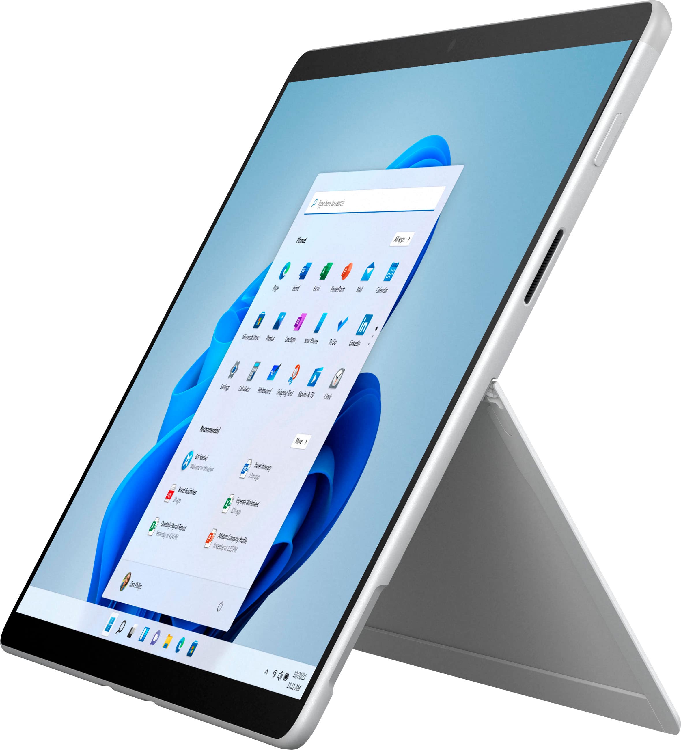 Microsoft - Geek Squad Certified Refurbished Surface Pro X - 13” Touch Screen - SQ1 - 8GB Memory - 128GB SSD Device Only - P…