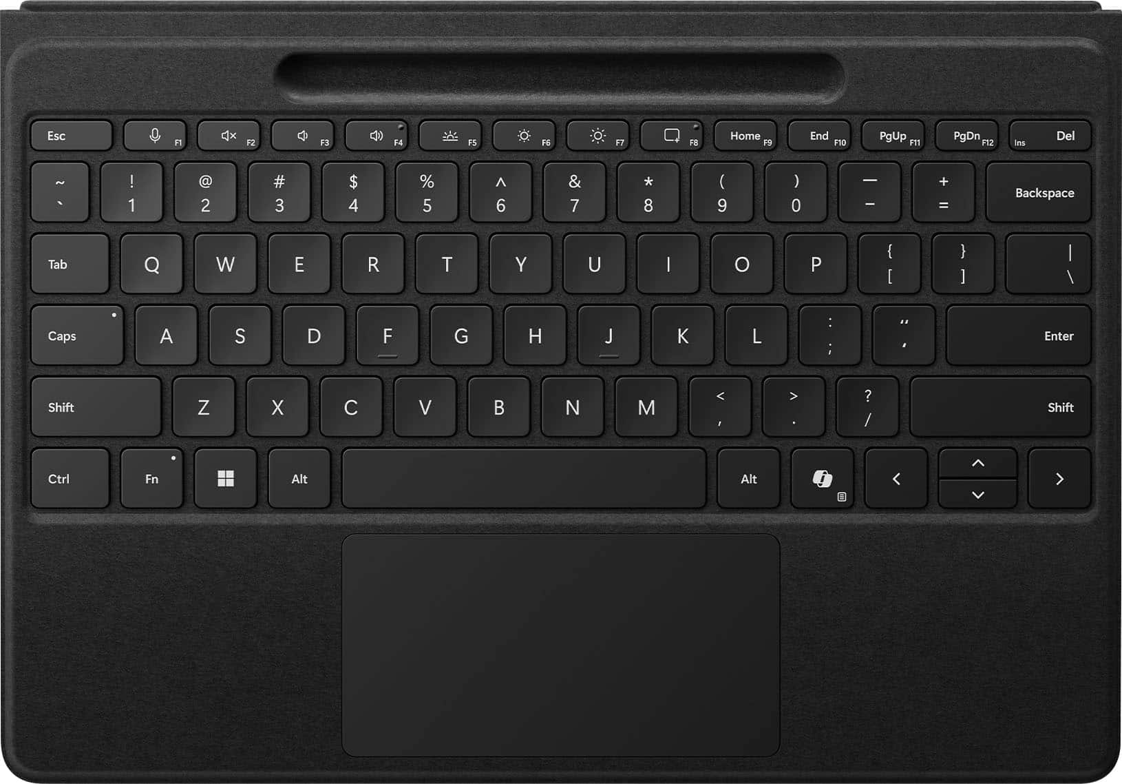 Microsoft - Surface Pro 13" Flex Keyboard for Pro 13" (11th Edition), Pro 9, and Pro 8 with Pen Storage - Black product image
