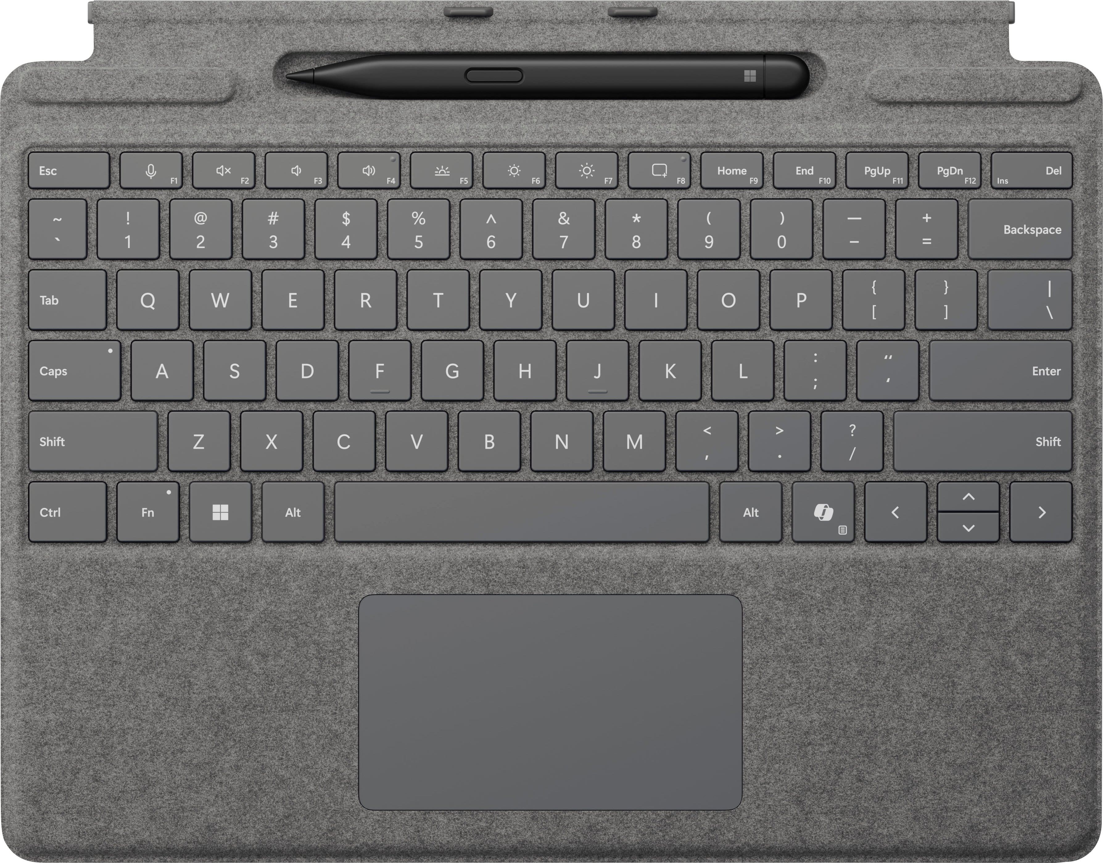 Microsoft - Surface Slim Pen (2nd Edition) and Pro Keyboard for Pro 13" (11th Edition), Pro 9, and Pro 8 - Black product ima…