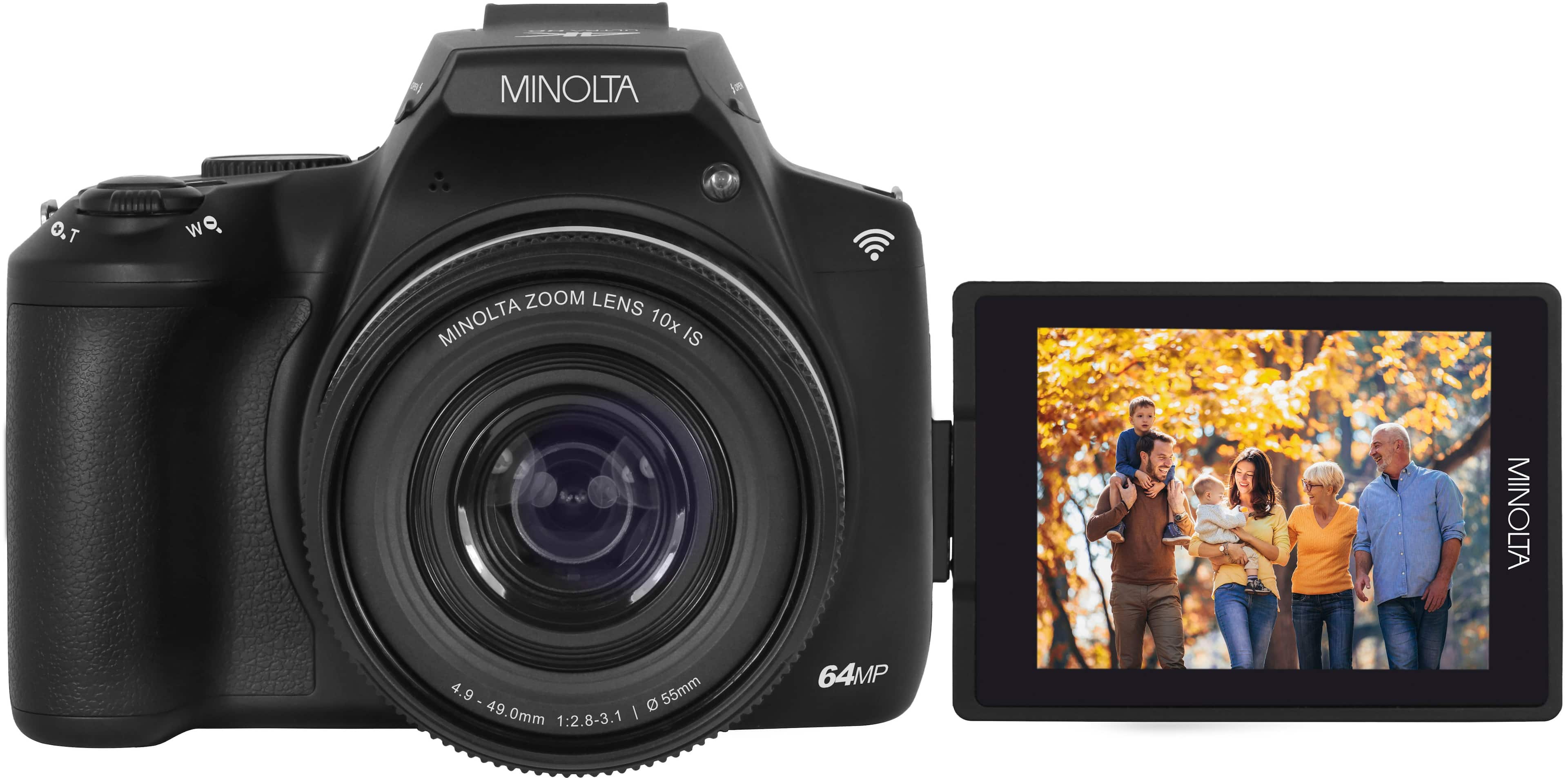 Minolta - MNB10Z 64.0 Megapixel 4K Bridge Camera with 10x Optical Zoom Lens - Black product image