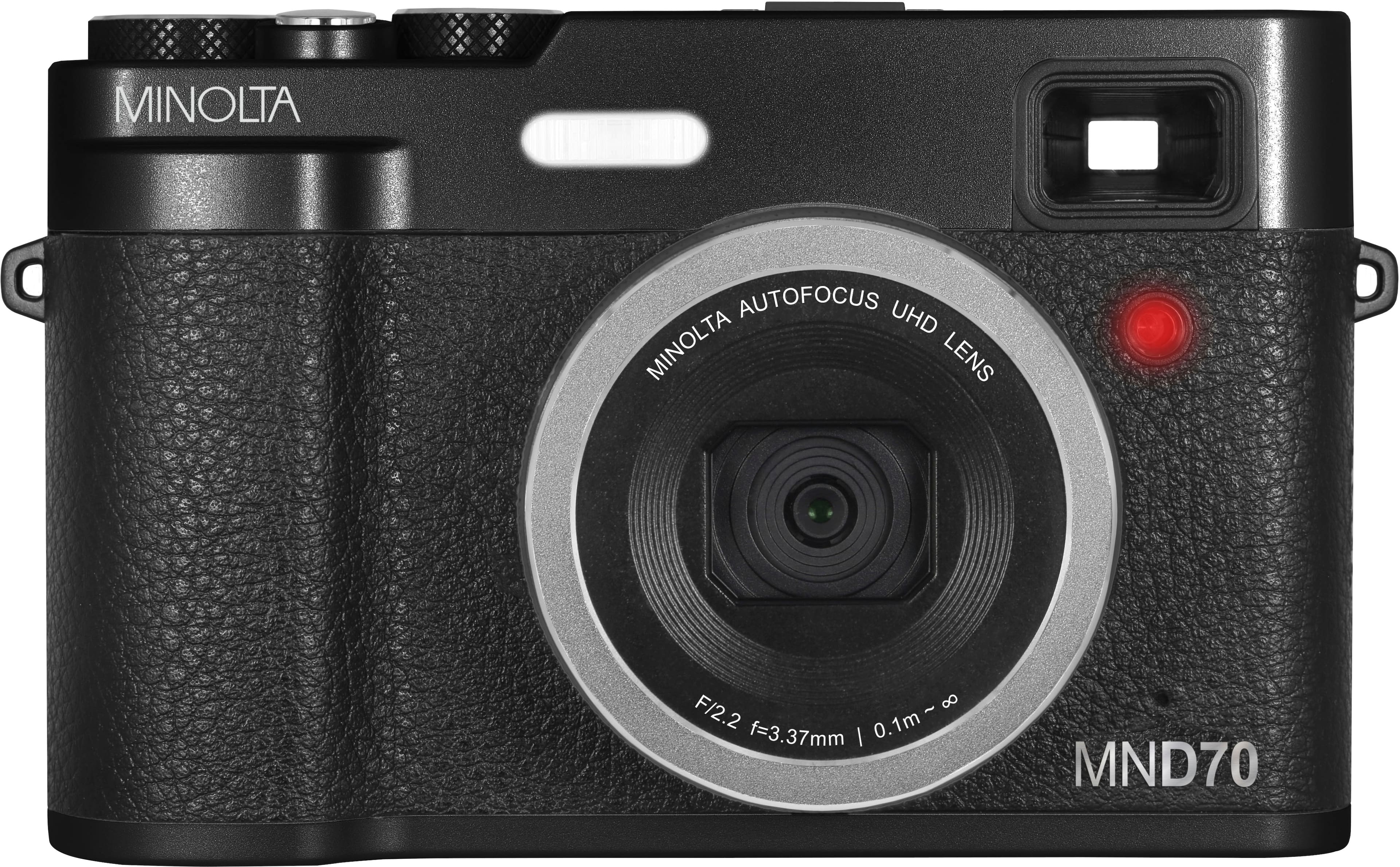 Minolta - Retro MND70 48.0 Megapixel 5K Video Digital Camera with Dual Lens - Black product image
