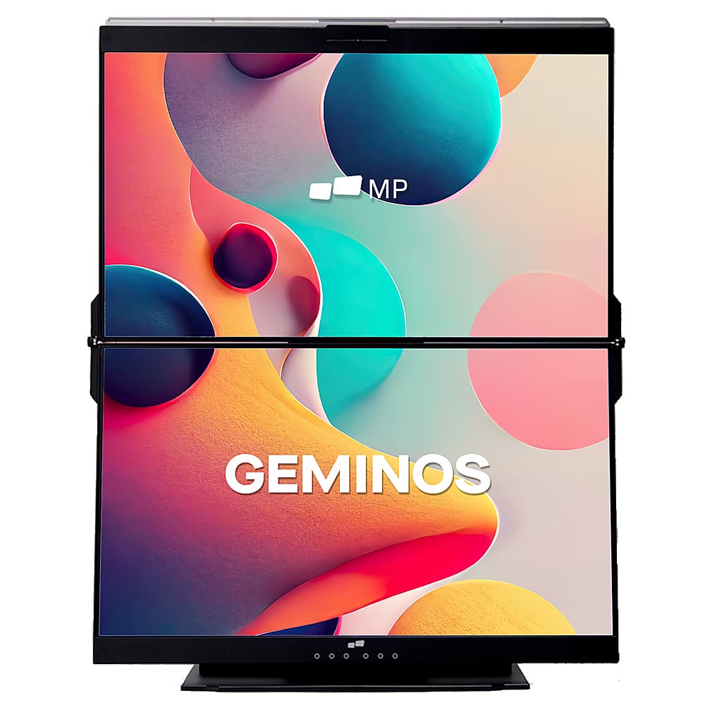 Mobile Pixels - Geminos 24" LED Dual-Screen Monitor - Black product image