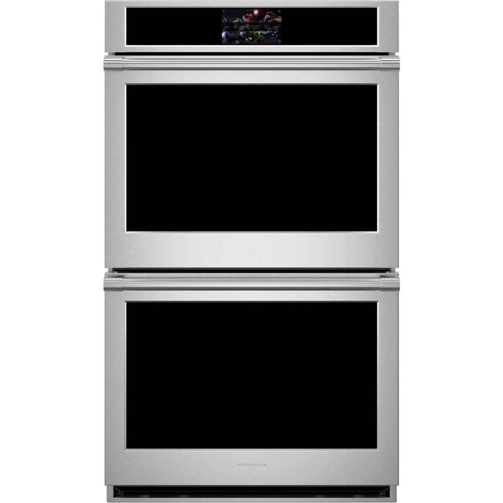 Monogram - Statement Collection 30" Built-In Double Electric Convection Wall Oven with LCD Controls and Precision Cooking -…