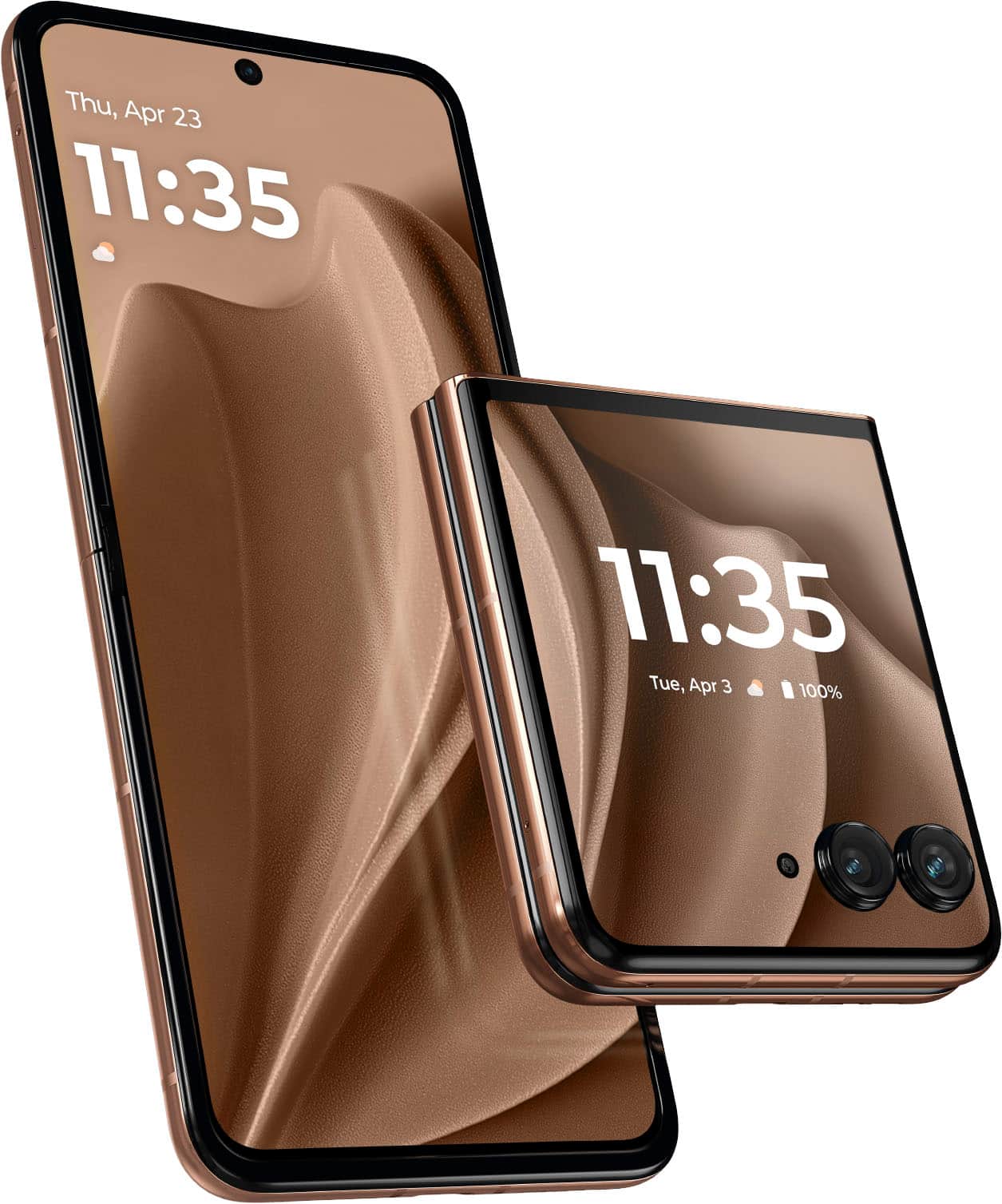 Motorola - razr+ 2025 256GB (Unlocked) - PANTONE Mocha Mousse product image