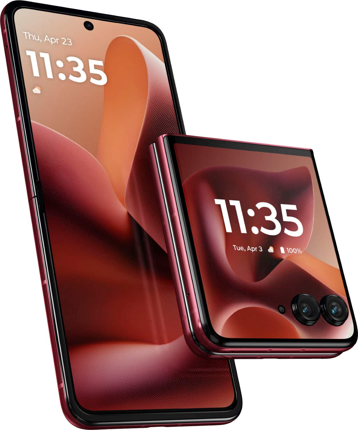 Motorola - razr ultra 2025 512GB (Unlocked) - PANTONE Rio Red product image