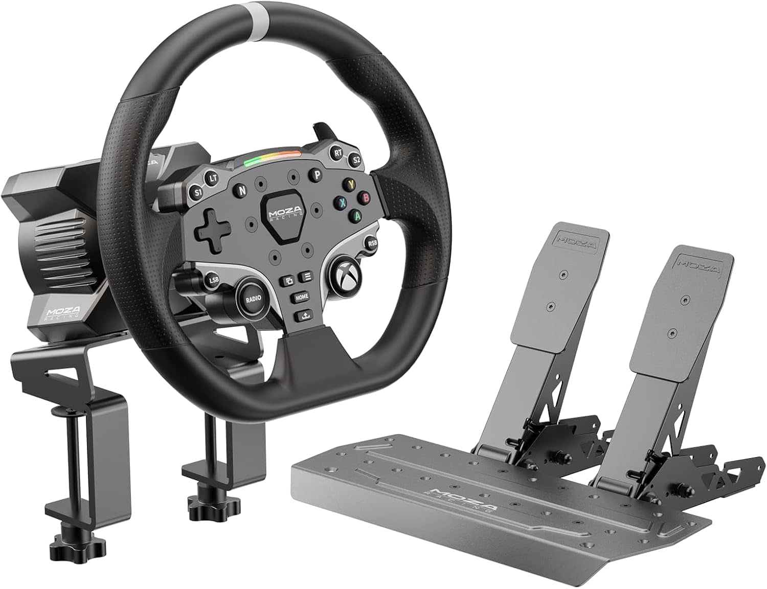 Moza Racing - R3 Direct Drive Sim Racing Bundle with 3.9Nm force for Xbox One, Xbox Series X|S, and PC (Pedals, Wheelbase, &…