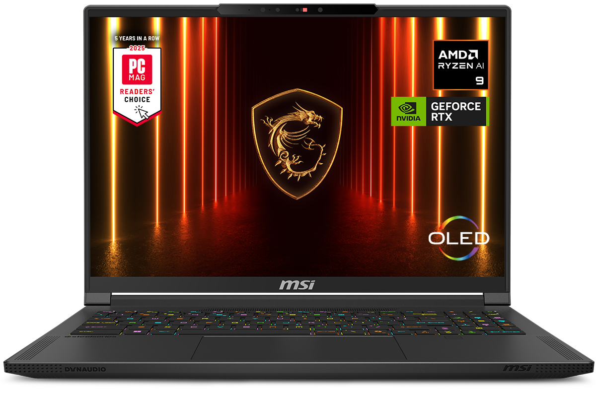 MSI - Stealth A16 AI+ - Copilot+PC- 16" 240Hz QHD+ OLED Ultra Thin Gaming Laptop - AMD Ryzen AI R9-365- 32GB -RTX 5080-1TB S…