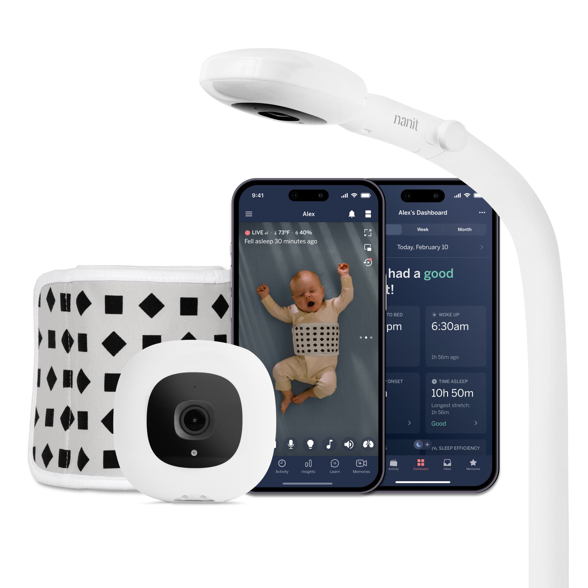 Nanit - Pro Smart Baby Monitor & Floor Stand - White product image