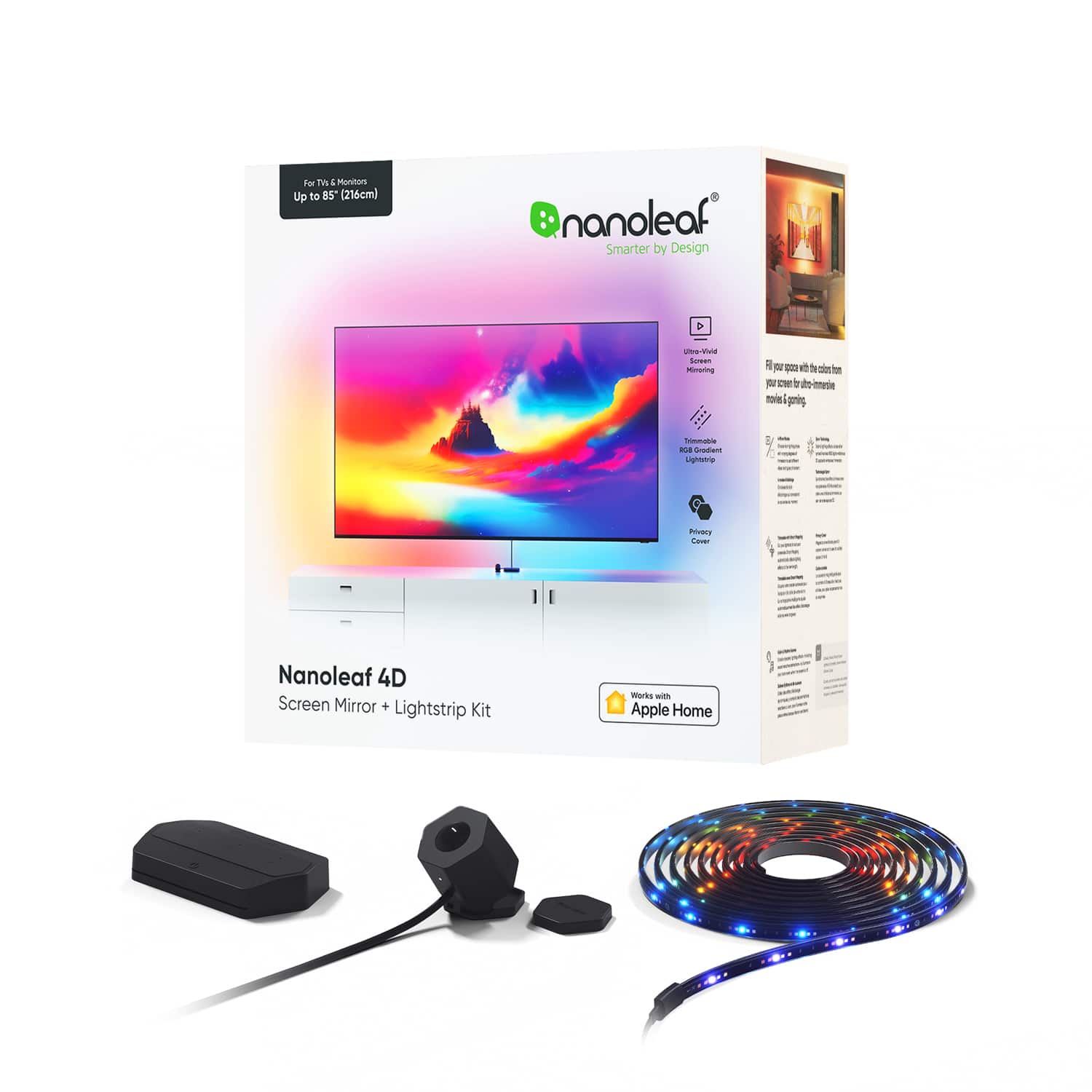 Nanoleaf - 4D - Screen Mirror + Lightstrip Kit (For TVs and Monitors up to 85") - Multicolor product image