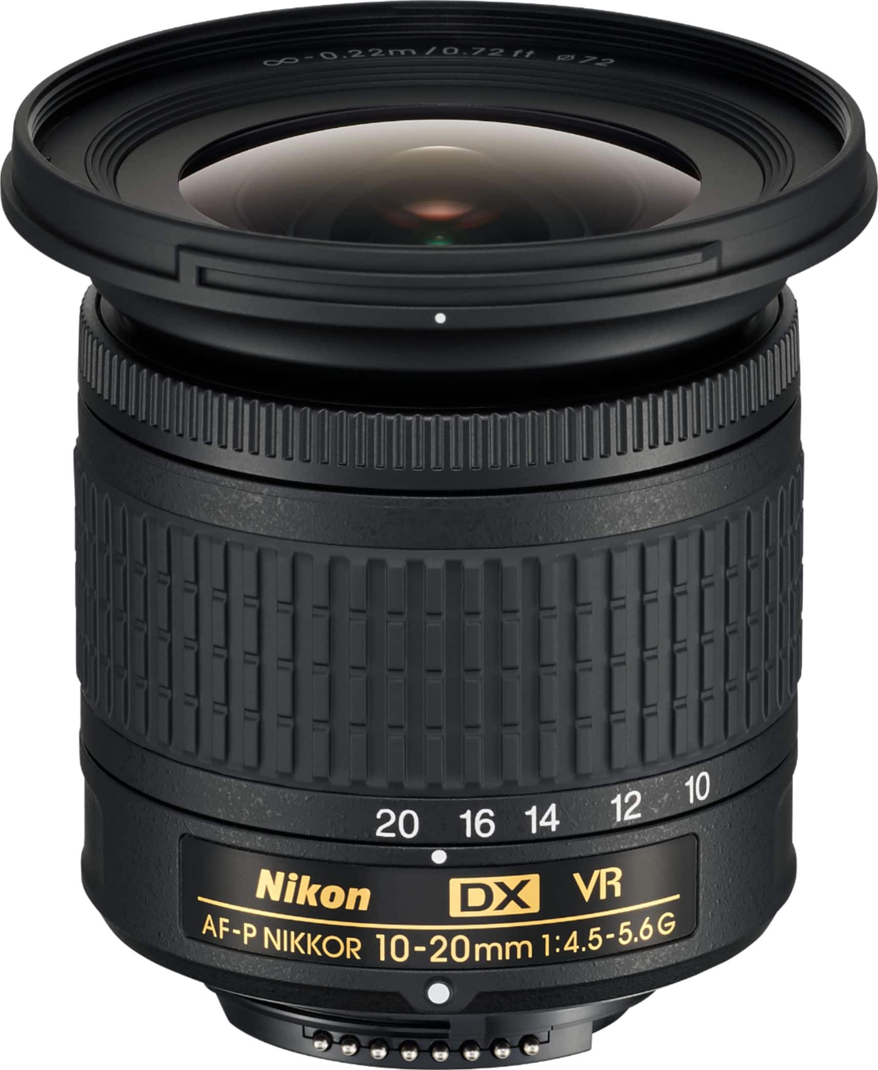 Nikon - AF-P DX NIKKOR 10-20mm f/4.5-5.6G VR Wide-Angle Zoom Lens for APS-C F-mount cameras - Black product image