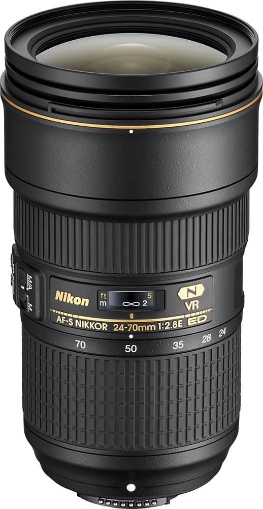 Nikon - AF-S NIKKOR 24-70mm f/2.8E ED VR Wide-Angle Zoom Lens - Black product image