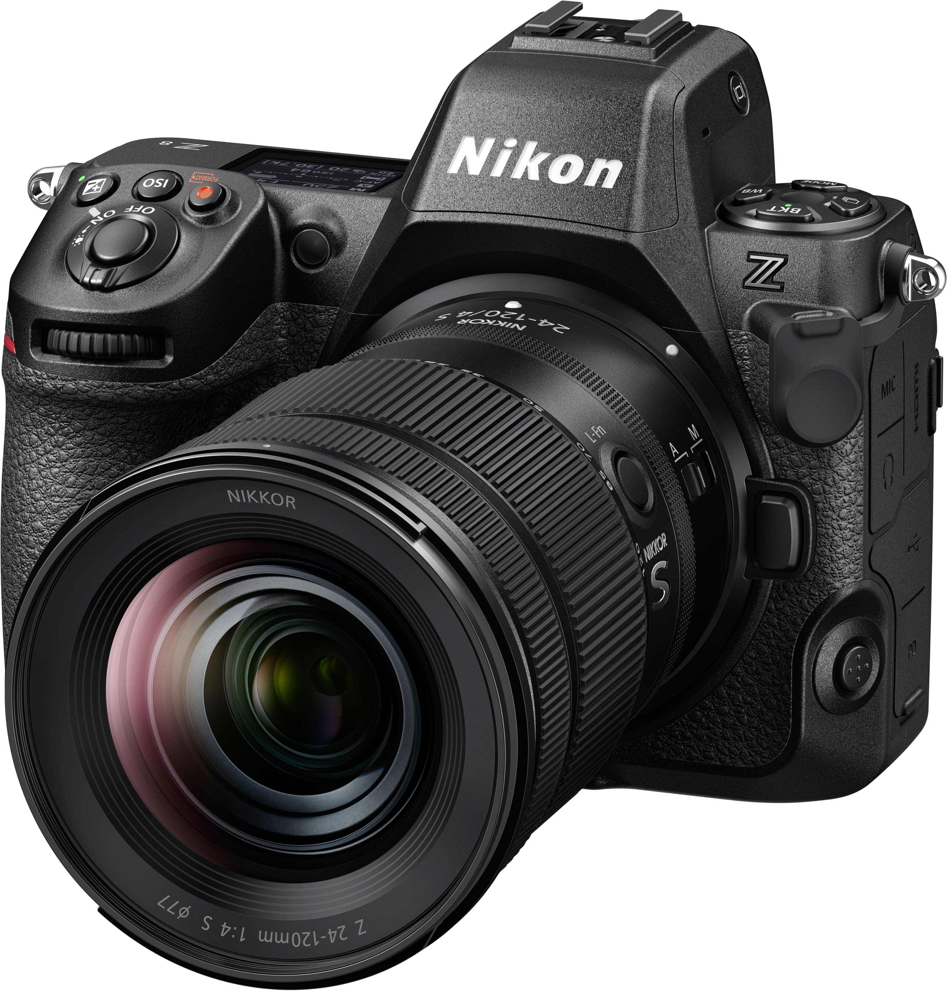 Nikon - Z 8 8K Video Mirrorless Camera Body w/ NIKKOR Z 24-120mm f/4 S lens - Black product image