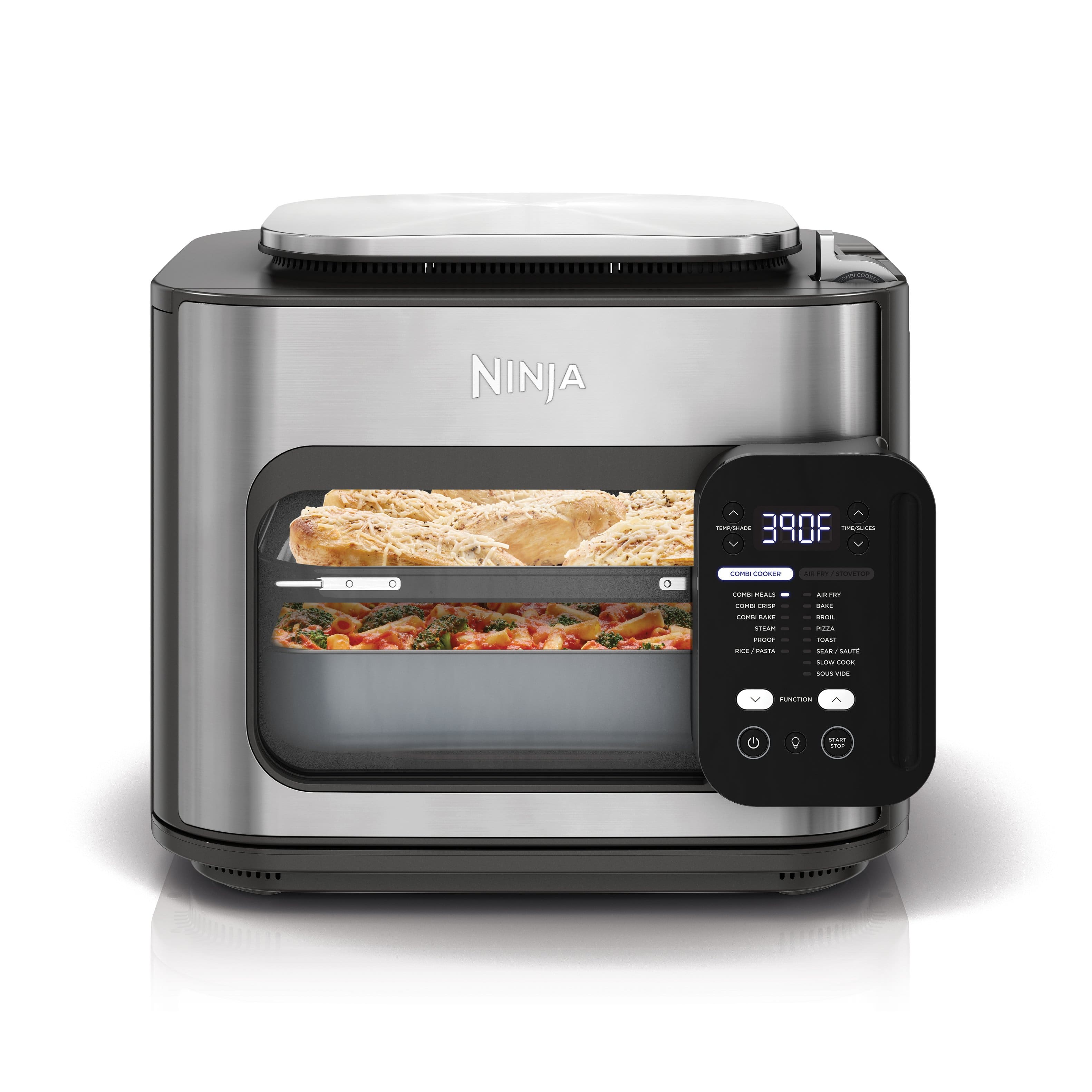Ninja - Combi All-in-One Multicooker, Oven, & Air Fryer, Complete Meals in 15 Mins, 14-in-1, Combi Cooker + Air Fry - Stainl…