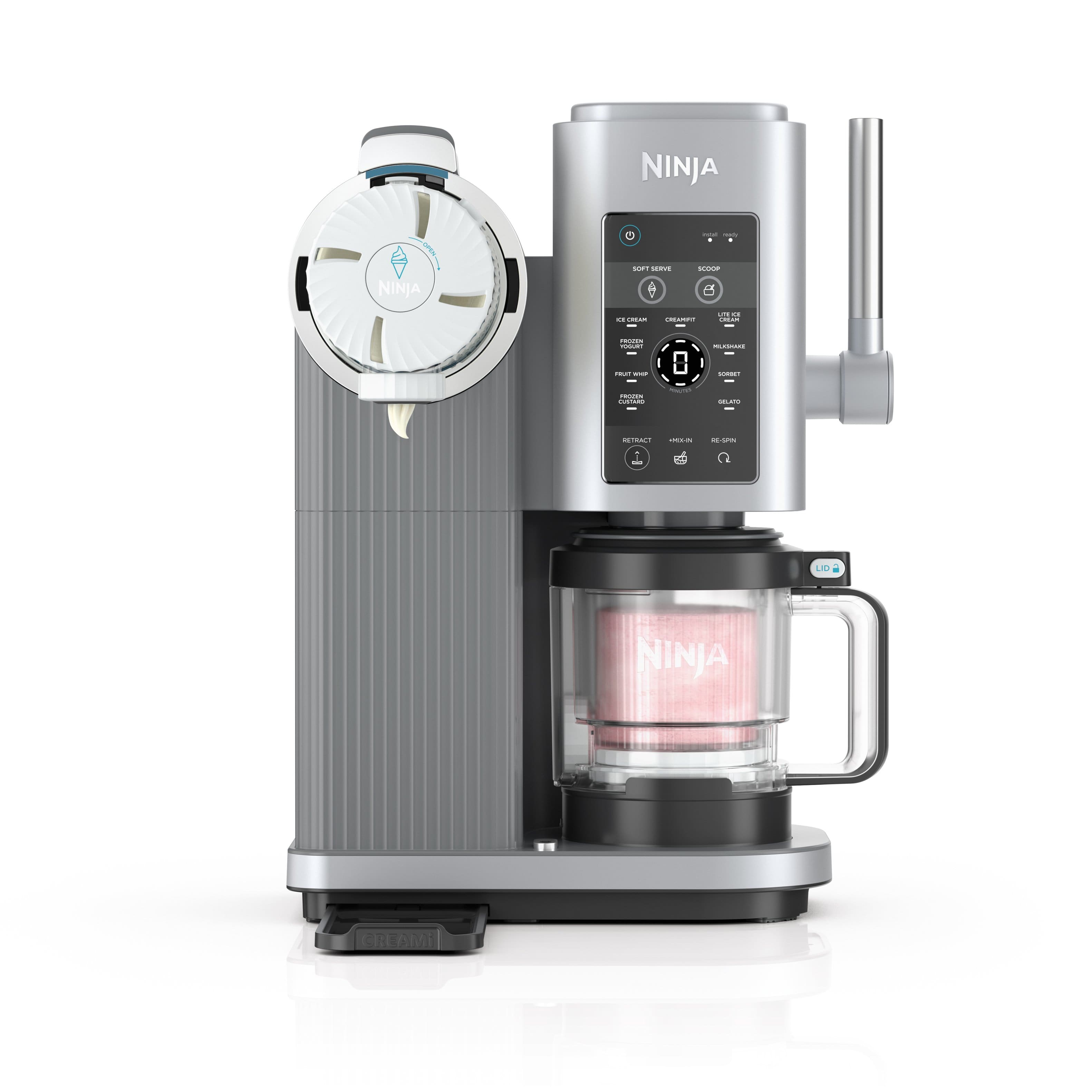 Ninja - CREAMi Scoop & Swirl Ice Cream & Soft Serve Maker, 13 One-Touch Programs - Silver product image