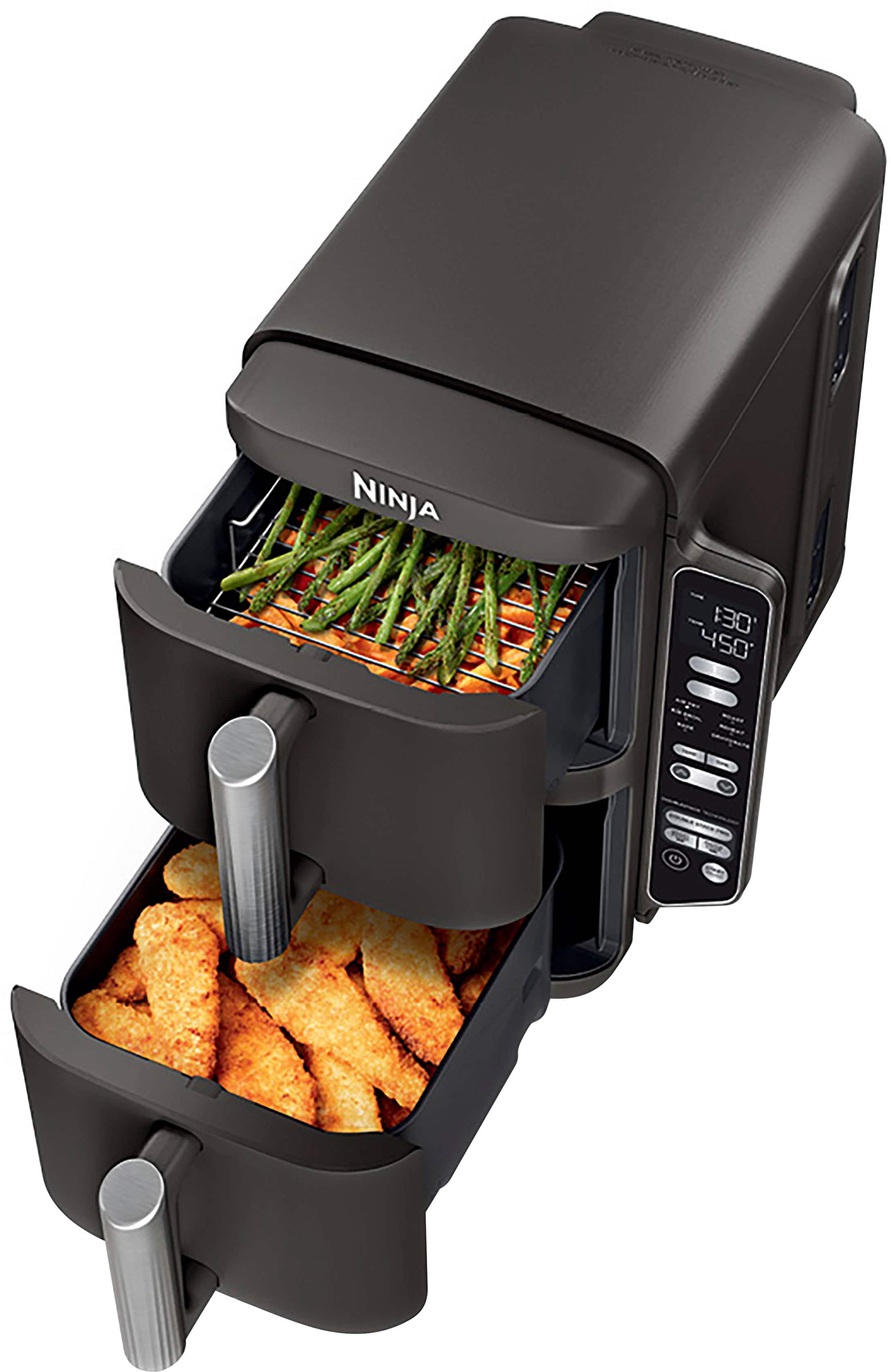 Ninja - DoubleStack 8 QT, 6-in-1, 2-Basket Air Fryer, Space Saving Design - Black product image