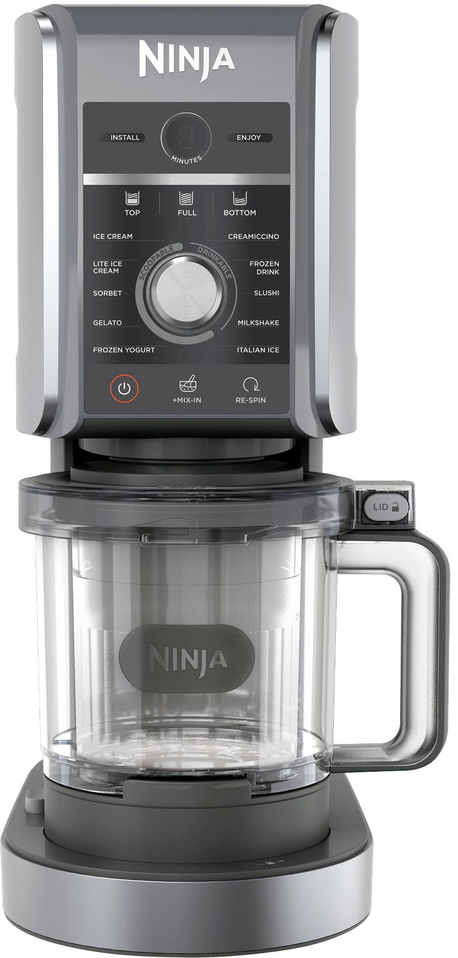 Ninja - - Refurbished CREAMi Deluxe 11-in-1 Ice Cream and Frozen Treat Maker - Silver product image