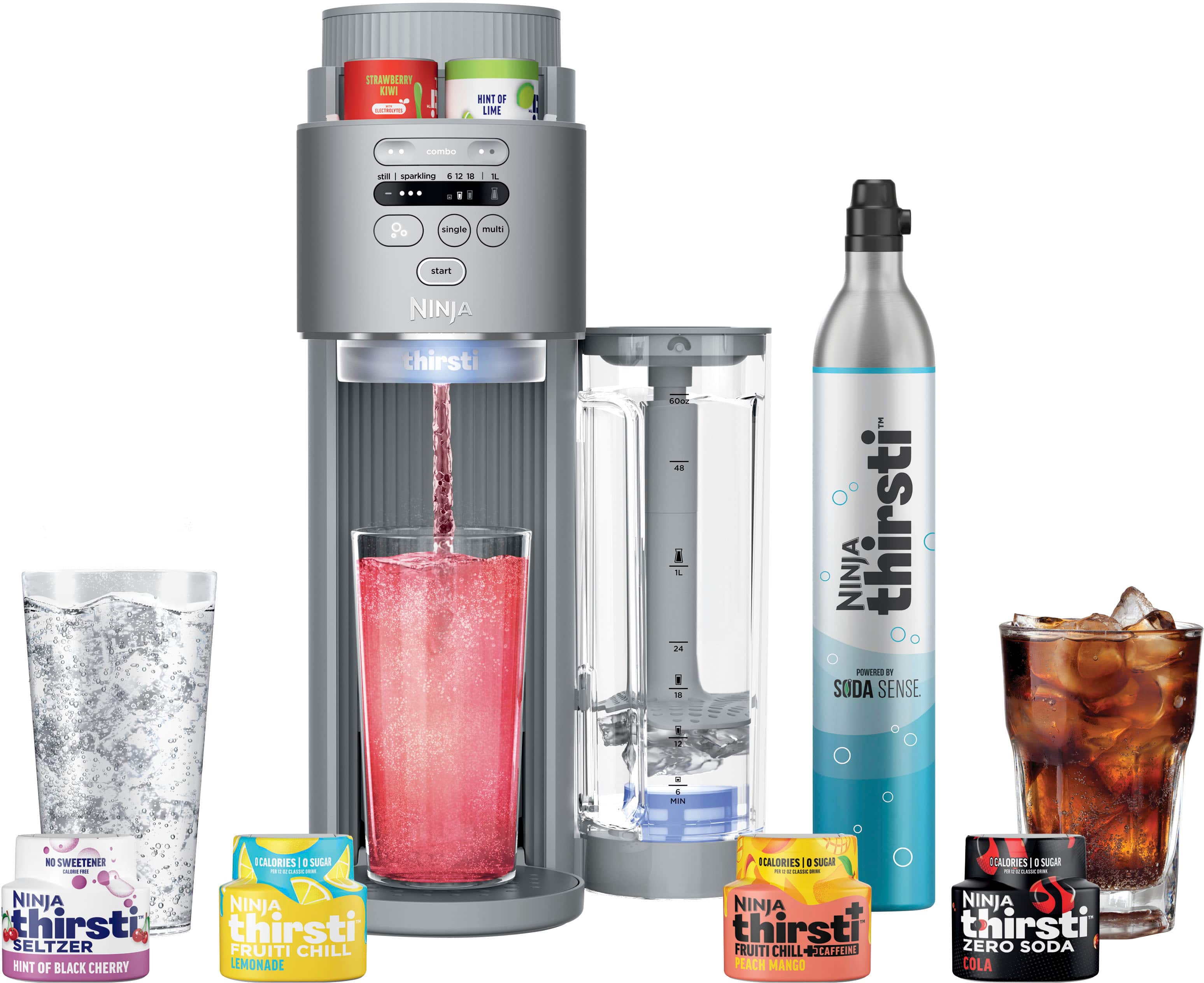 Ninja - Thirsti Max Custom Sparkling & Still Hydration System - Silver product image