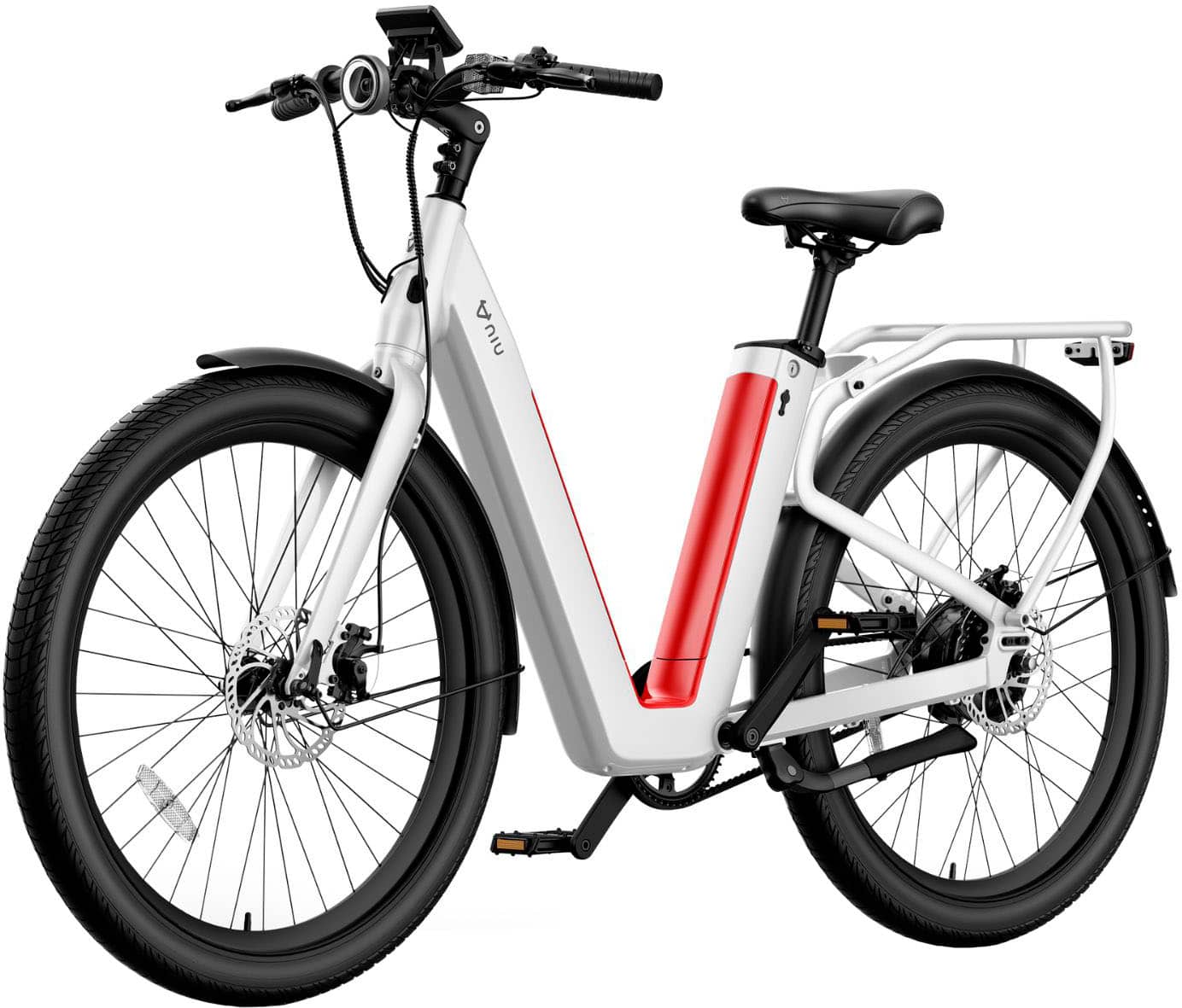 NIU - BQi-C3 Pro eBike w/ up to 90 miles Max Operating Range and 28 MPH Max Speed - White product image