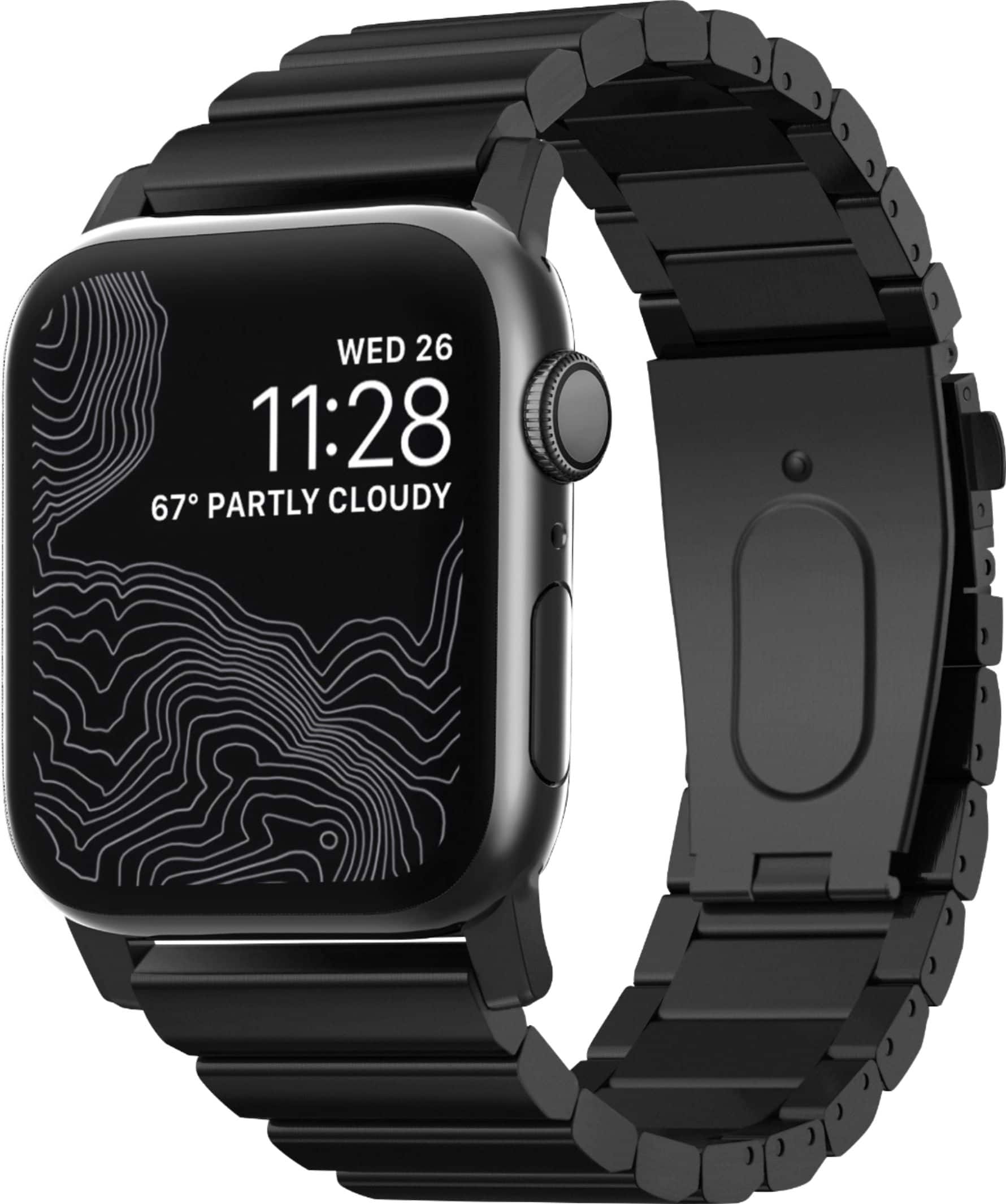 Nomad - Metal Watch Band for Apple Watch 42mm and 44mm - Black product image