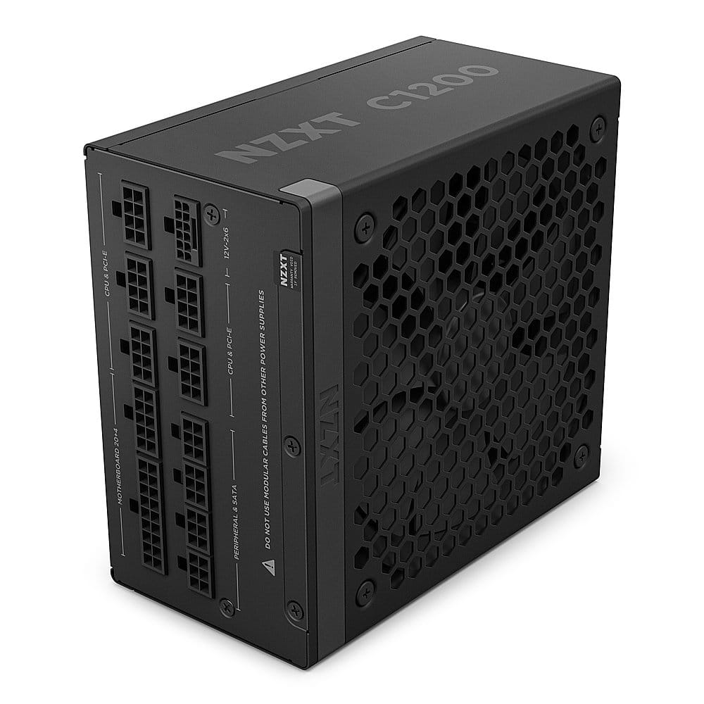 NZXT - C 1200W ATX 3.1 80 Plus Gold Fully Modular Power Supply - Black product image