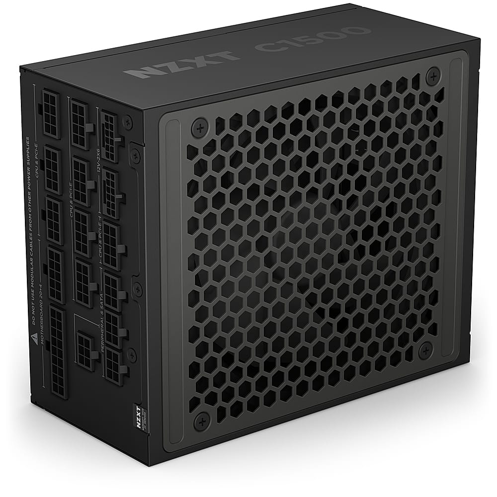 NZXT - C - 1500W ATX 3.1 80 Plus Platinum Fully Modular Power Supply Low-Noise - Black product image