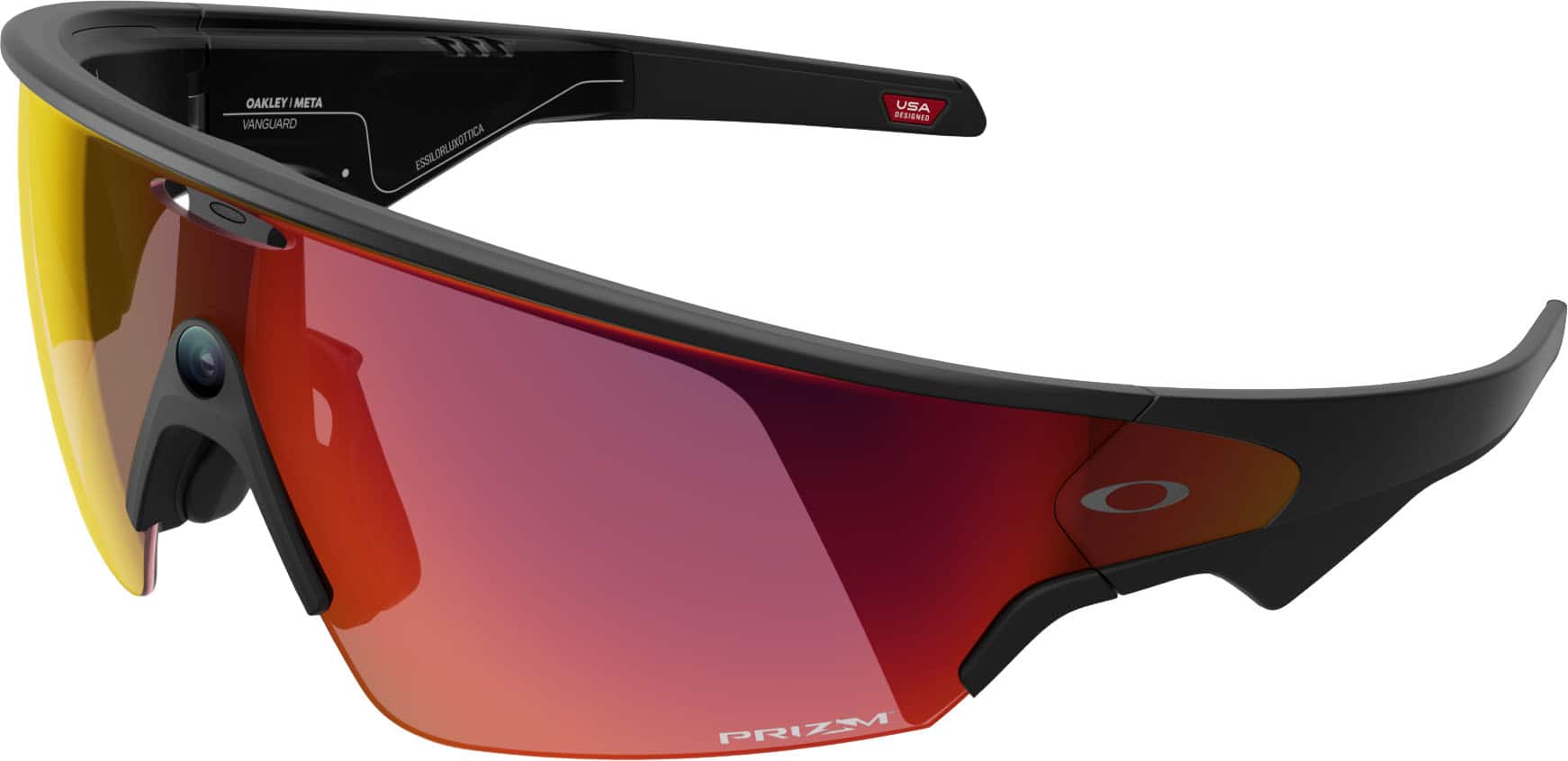 Oakley Meta - Vanguard glasses with Meta AI, Audio, Photo, Video Compatibility - Prizm Lens - Black product image
