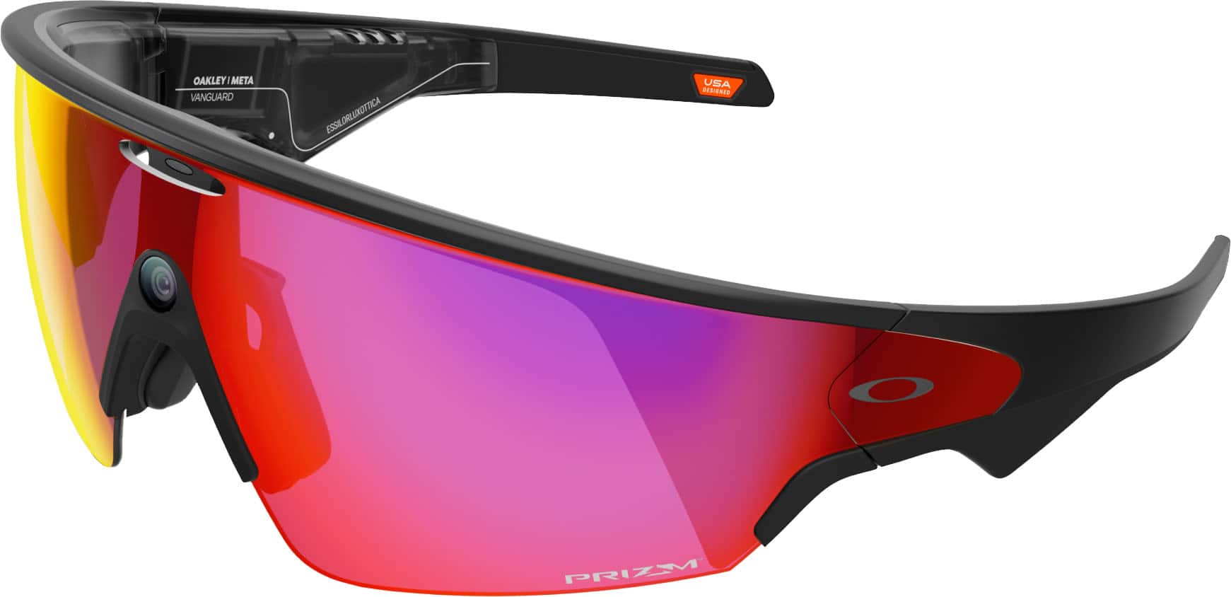 Oakley Meta - Vanguard with Meta AI, Audio, Photo, Video Compatibility - Prizm Road lenses - Black product image