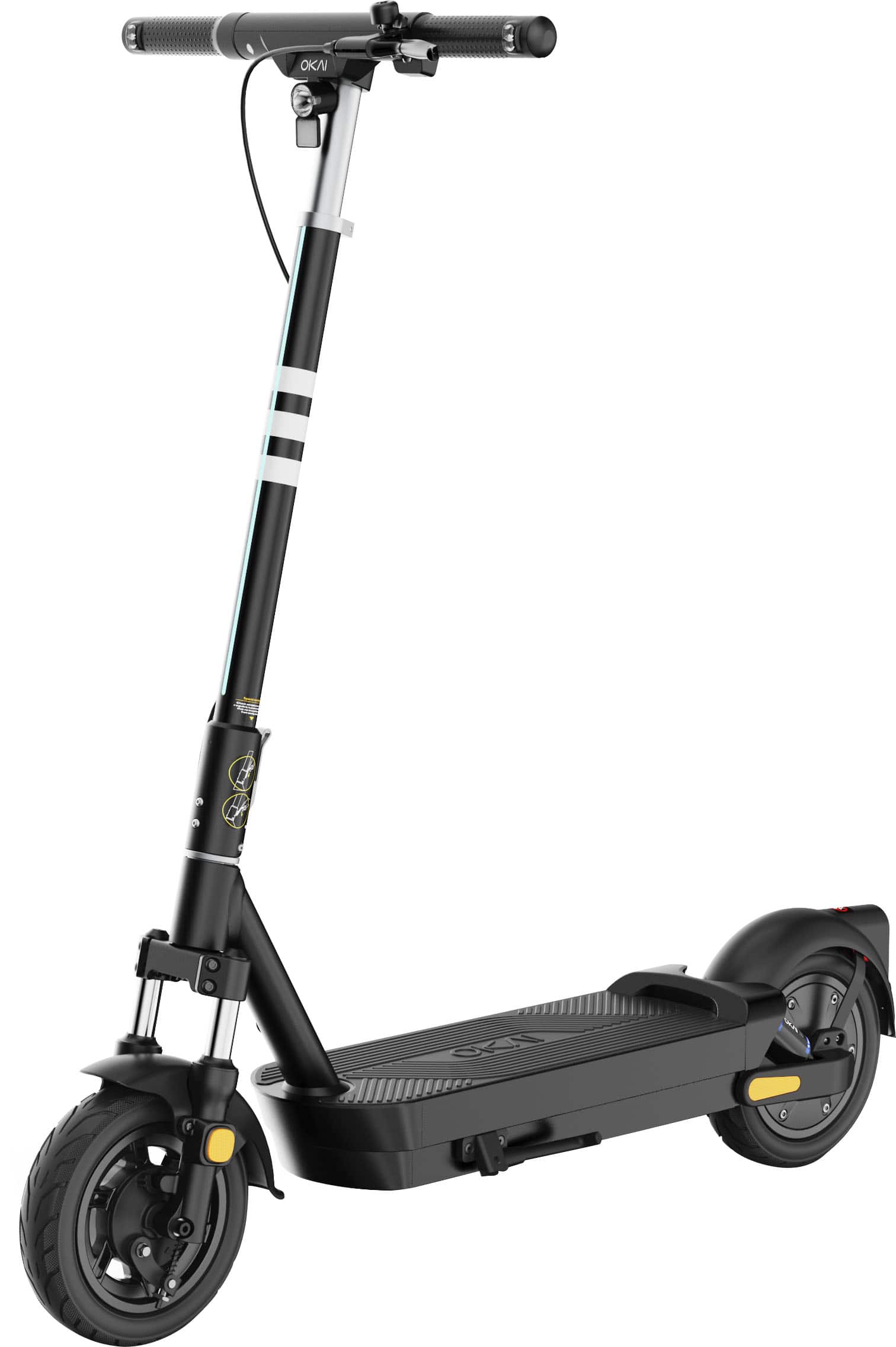 OKAI - Neon Ultra ES40 Dual-Suspension Electric Scooter w/ 43.5 Miles Max Operating Range & 24 mph Max Speed - Black product…