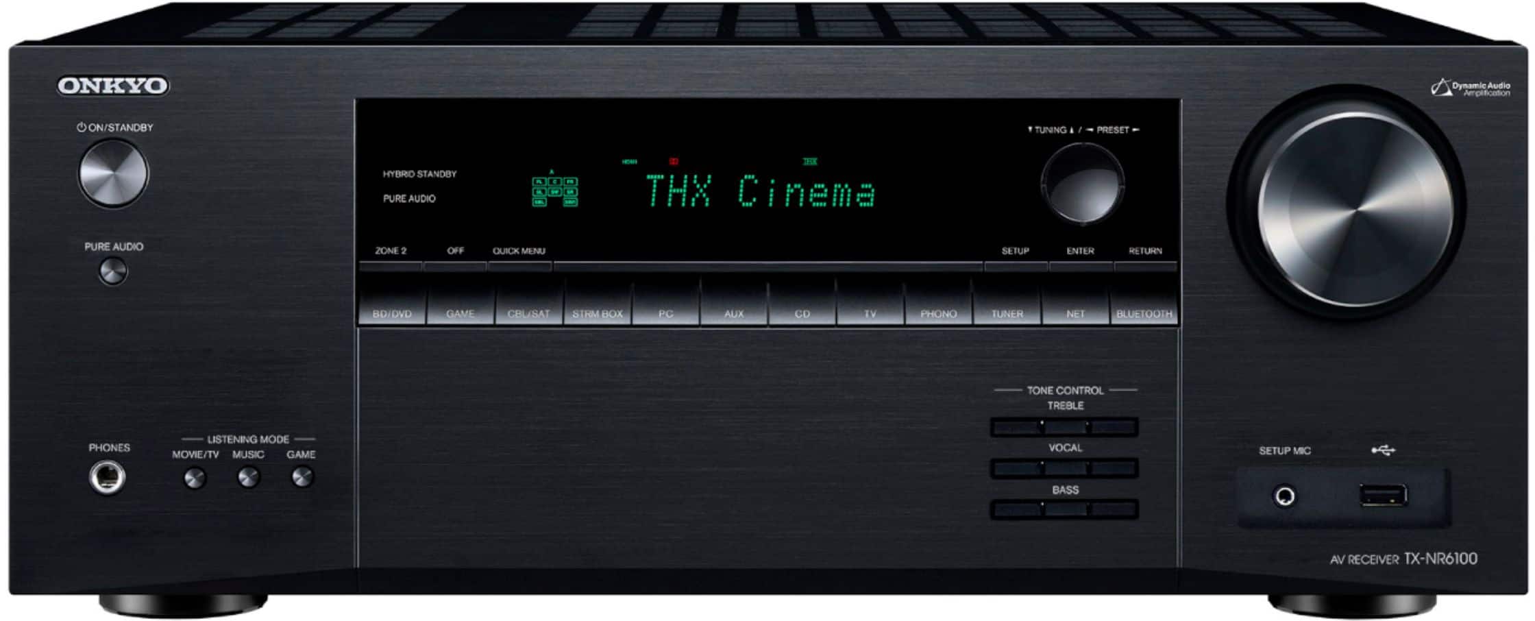 Onkyo - TX-NR6100 7.2 Channel THX Certified Network A/V Receiver - Black product image
